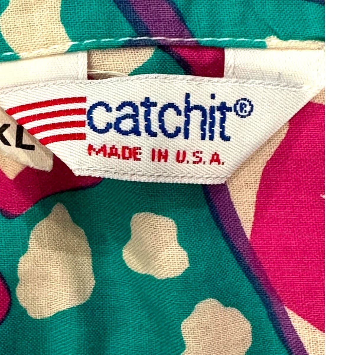 CATCHIT Men’s Vintage Hawaiian Shirt Size XL Very Good Condition - Thumbnail 4