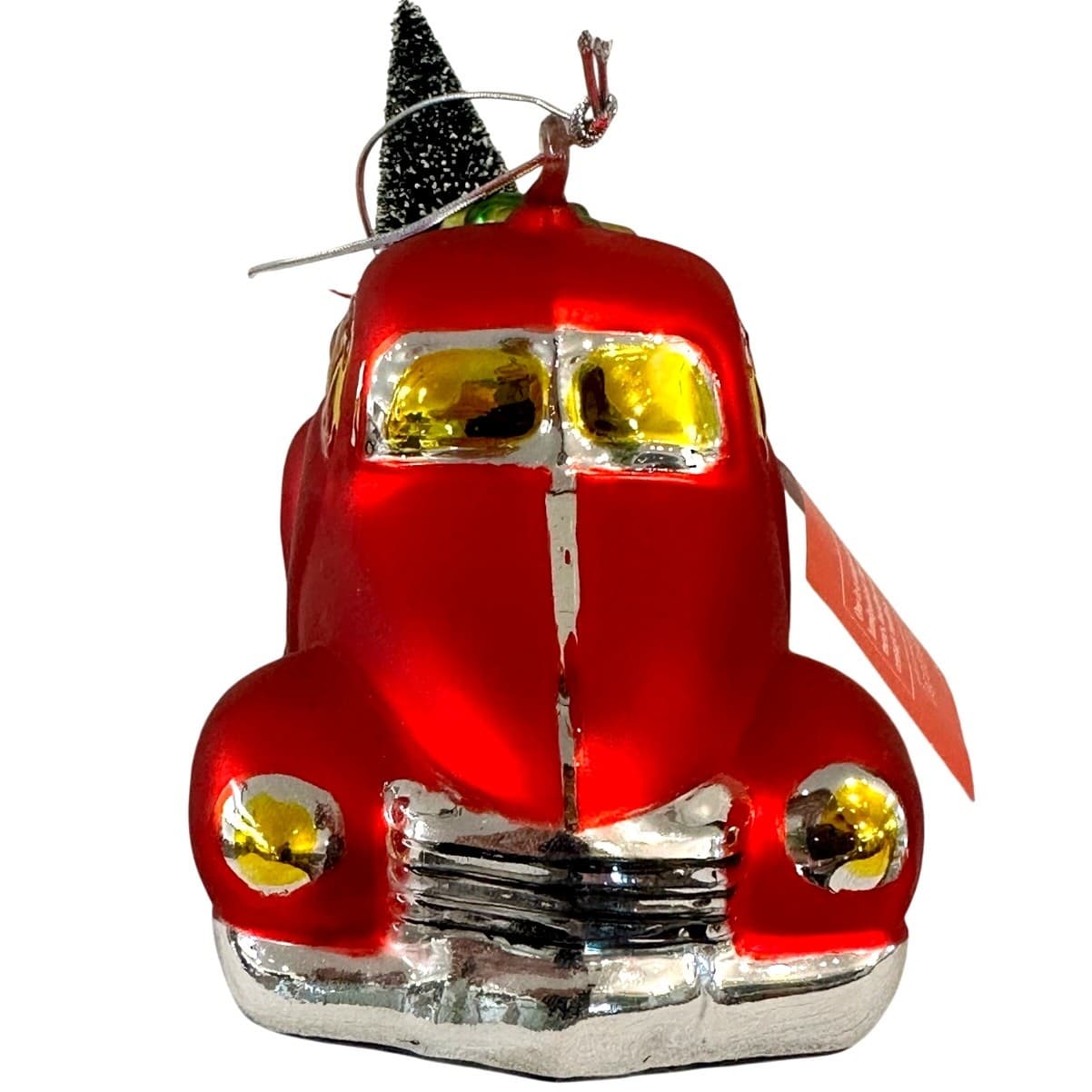 Department 56 Handblown Mercury Glass Jumbo Christmas Pickup Truck Ornament-NWT - Thumbnail 4