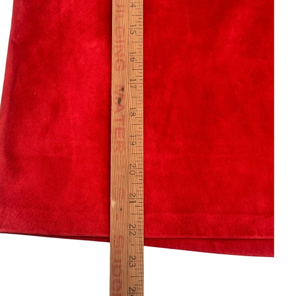 Bushwhacker USA Vintage 2-Piece Red Suede Jacket & Gaucho Short Set-New w/Tags - Thumbnail 18