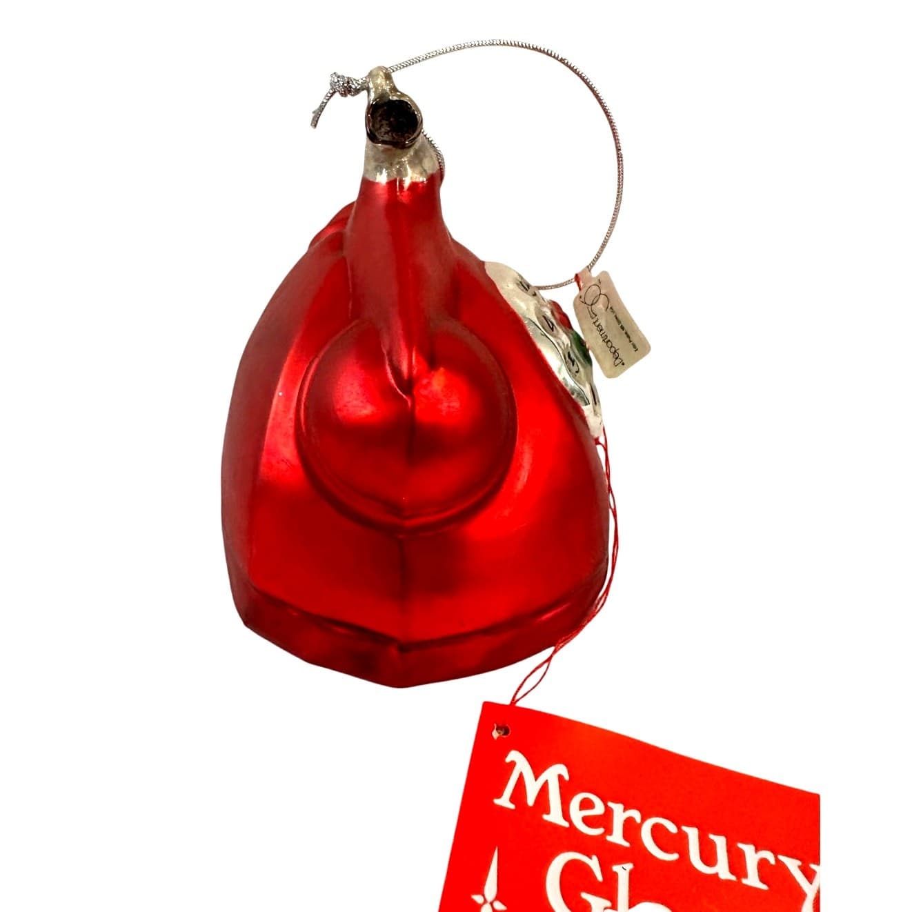 Department 56 Handblown Mercury Glass Jumbo Christmas 'Telephone' Ornament-NWT - Thumbnail 3