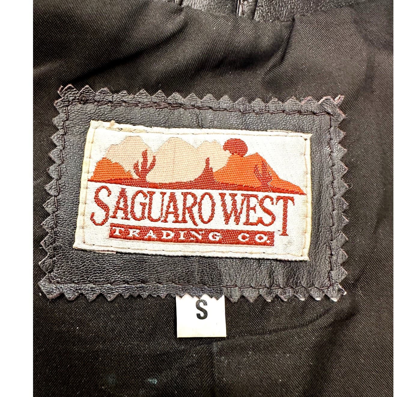 Saguaro West Trading Co. 1990's Soft Supple Dark Brown Leather Zip-up Vest-Small - Thumbnail 2