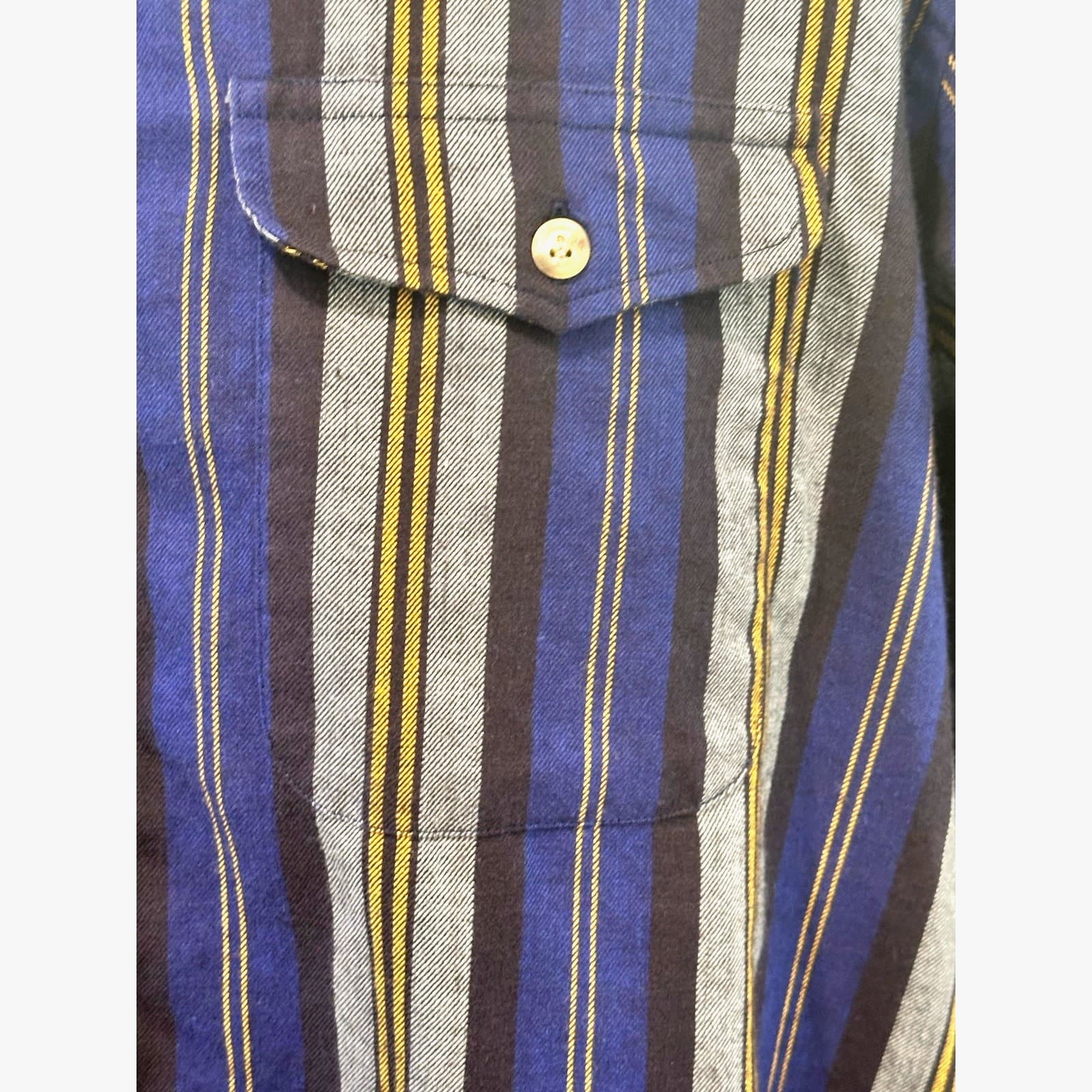 Lochlana by Hathaway Men’s Casual Long Sleeve Striped Shirt XL - Thumbnail 5