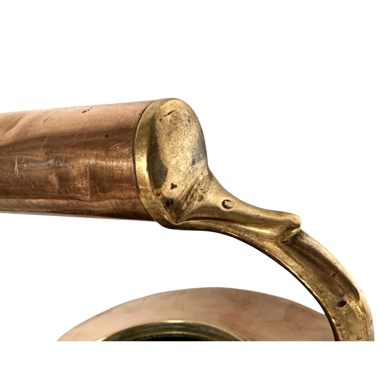 Antique George III Copper Kettle c 1830 Exquisite Culinary Decor Accent - Thumbnail 4