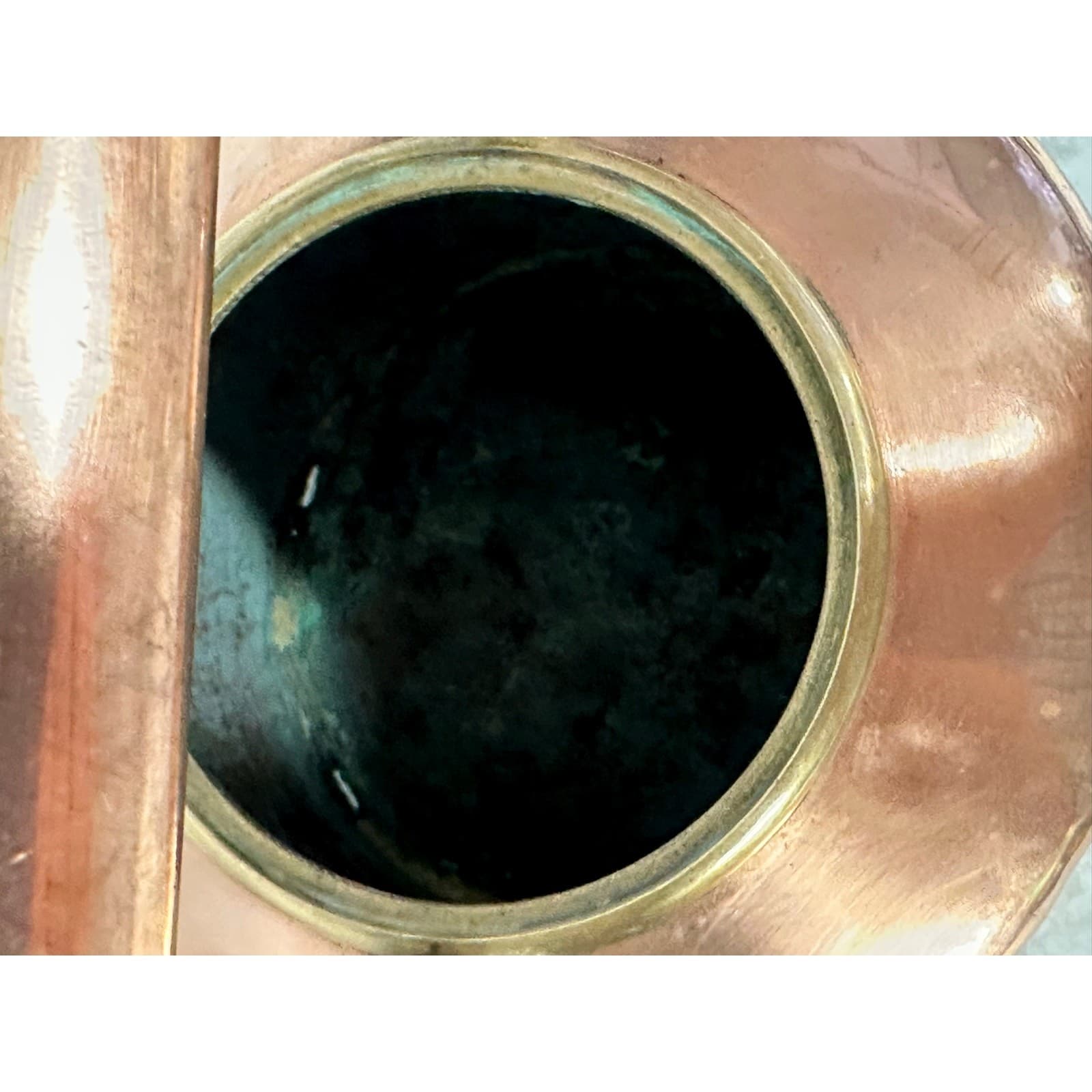 Antique George III Copper Kettle c 1830 Exquisite Culinary Decor Accent - Thumbnail 10
