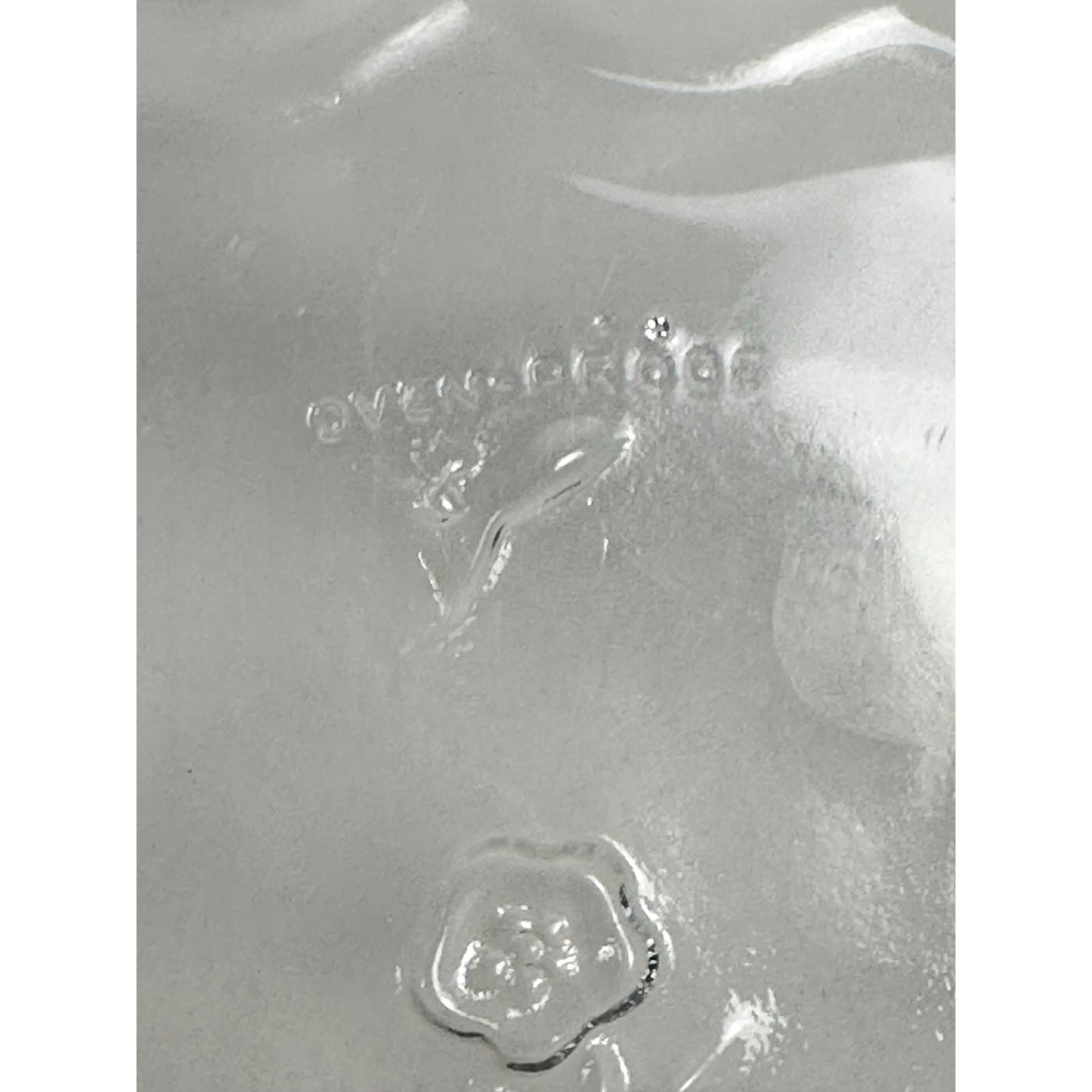 Anchor Hocking Savannah Clear Glass Floral Embossed Pie Plate/Tart/Quiche Dish - Thumbnail 4
