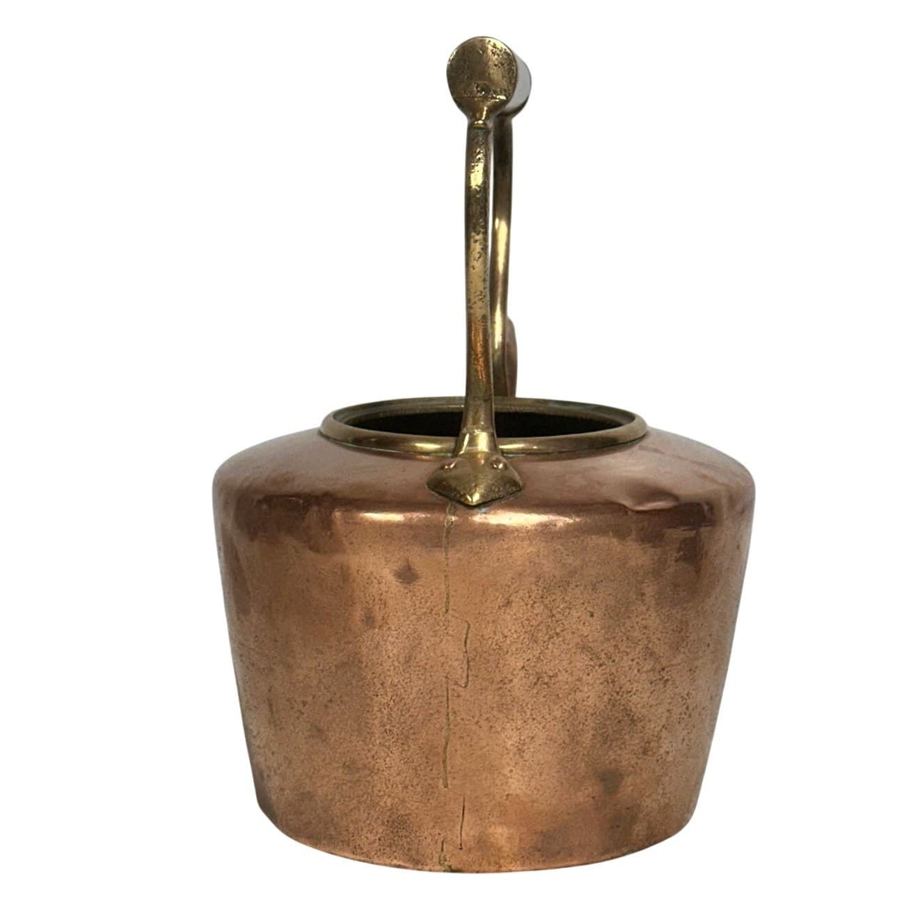 Antique George III Copper Kettle c 1830 Exquisite Culinary Decor Accent - Thumbnail 6