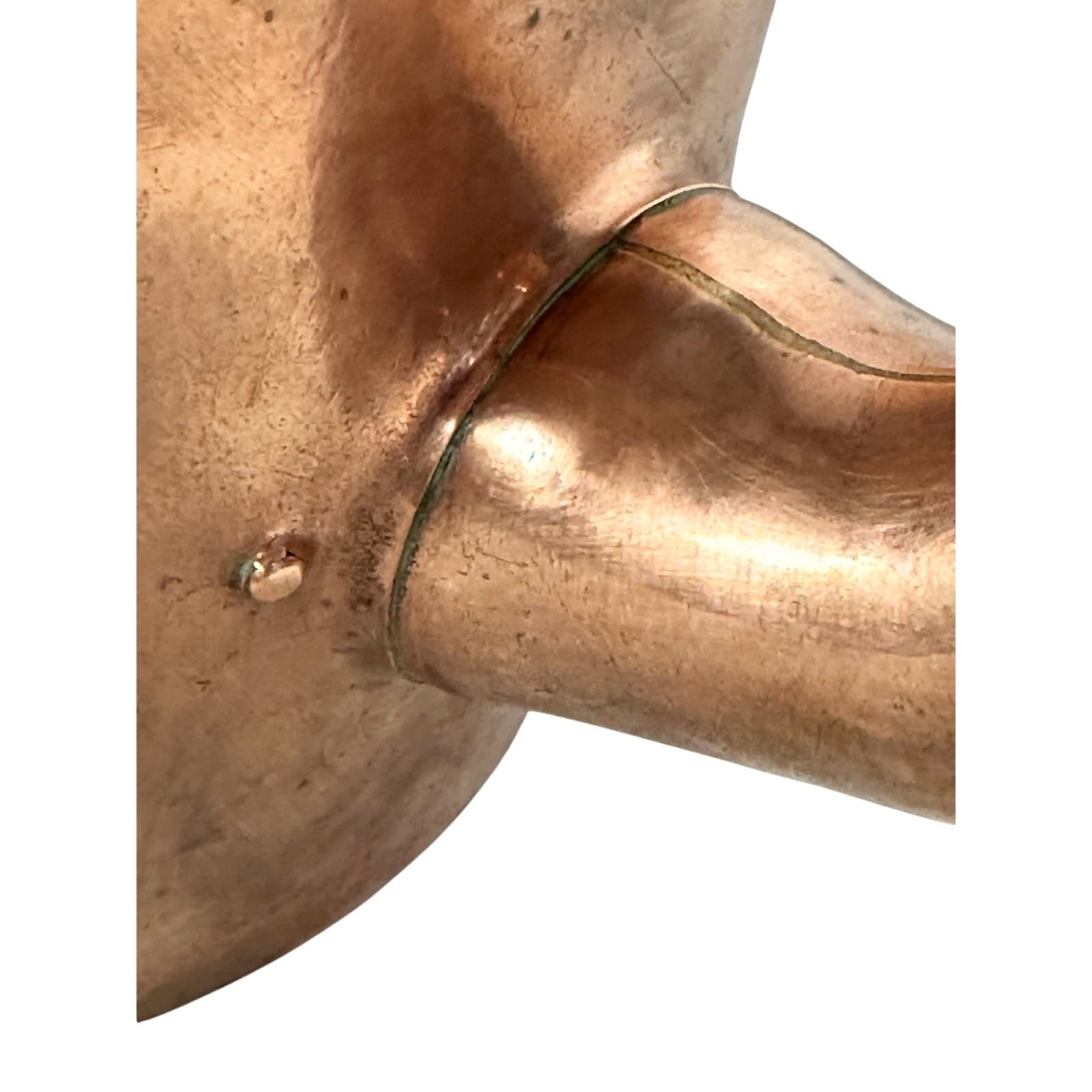 Antique George III Copper Kettle c 1830 Exquisite Culinary Decor Accent - Thumbnail 8