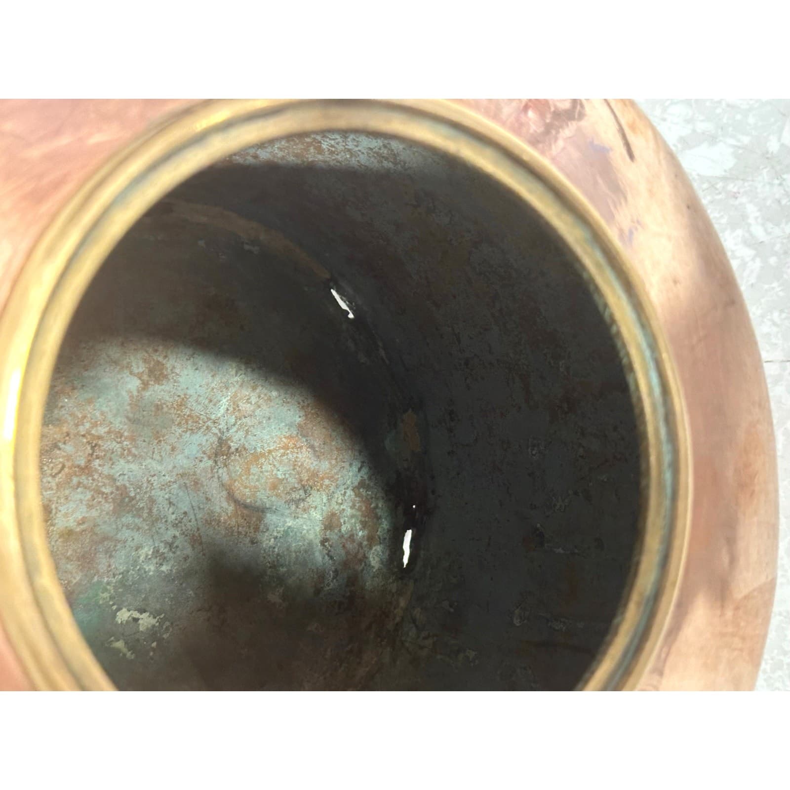 Antique George III Copper Kettle c 1830 Exquisite Culinary Decor Accent - Thumbnail 13