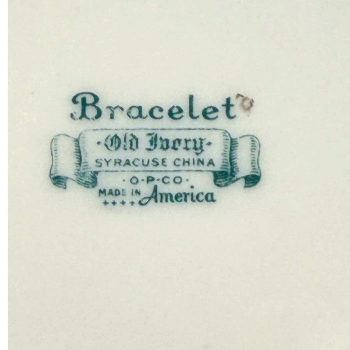 Syracuse China Bracelet Old Ivory Retired Bread Plates Encrusted Gold-Set of 4 - Thumbnail 8