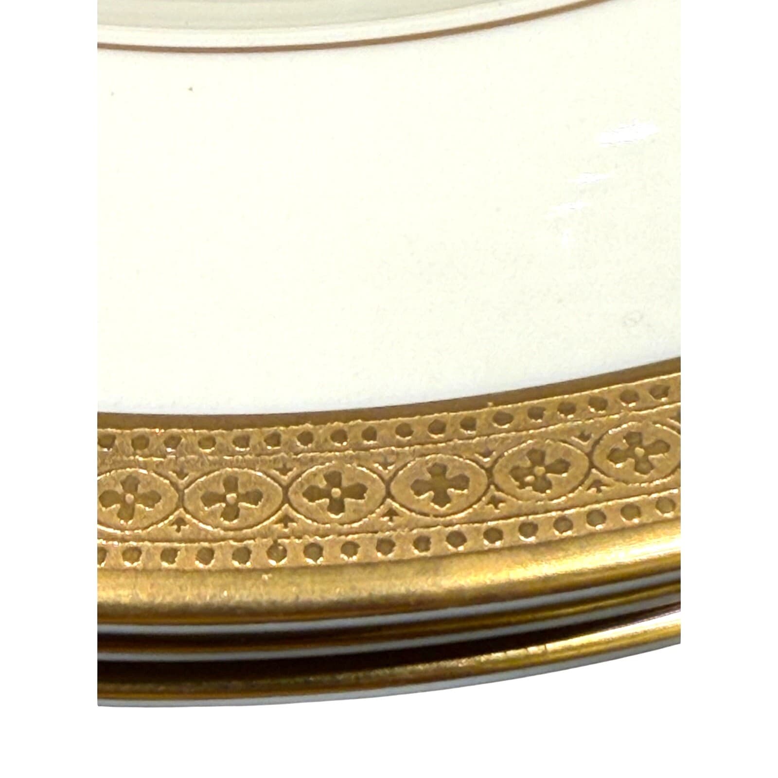 Syracuse China Bracelet Old Ivory Retired Large Oval 12" Gold Encrusted Platter - Thumbnail 8