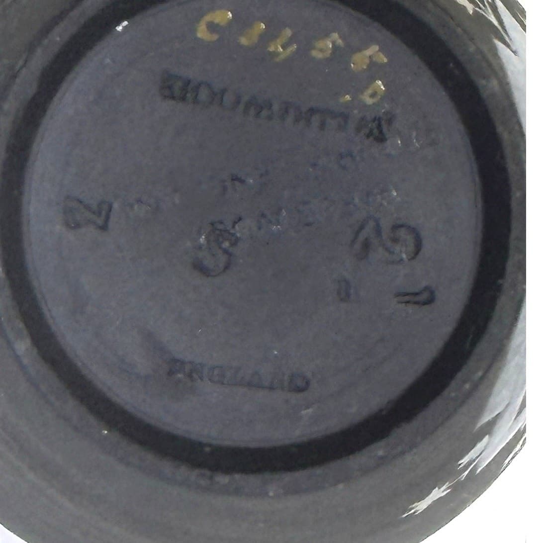Wedgwood c.1890-1920 Kenlock Ware Black Basalt Creamer/Sugar New Brunswick Crest - Thumbnail 13