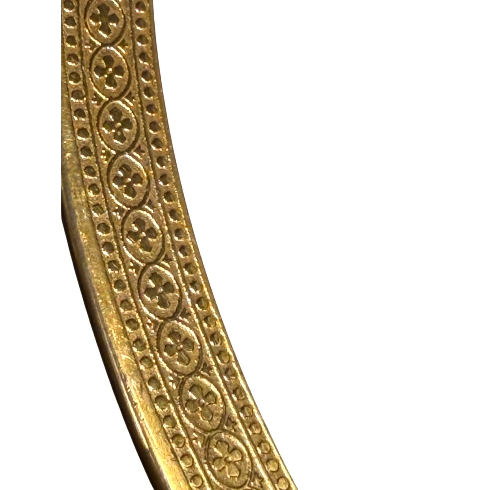 Syracuse China Bracelet Old Ivory Retired Bread Plates Encrusted Gold-Set of 4 - Thumbnail 3