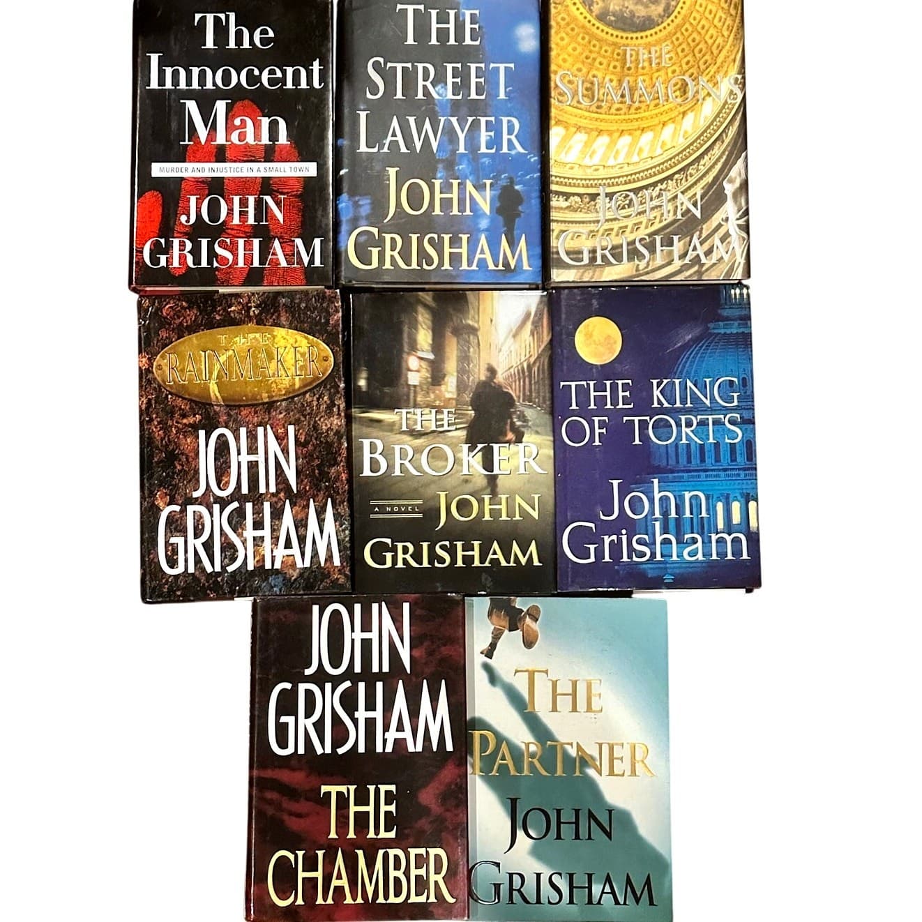 John Grisham Hardback Books with Dust Jackets-Set of 8 - Thumbnail 2