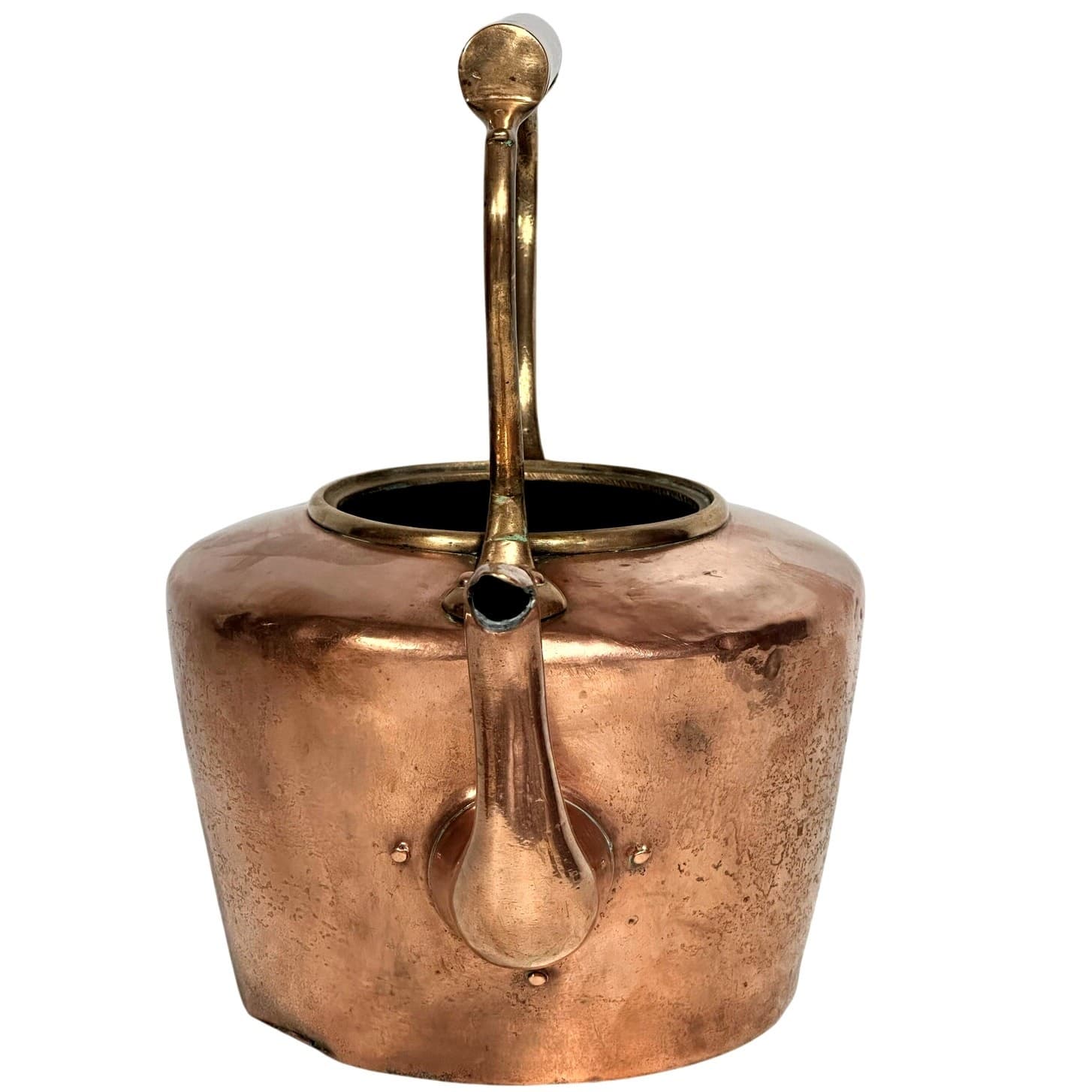 Antique George III Copper Kettle c 1830 Exquisite Culinary Decor Accent - Thumbnail 5