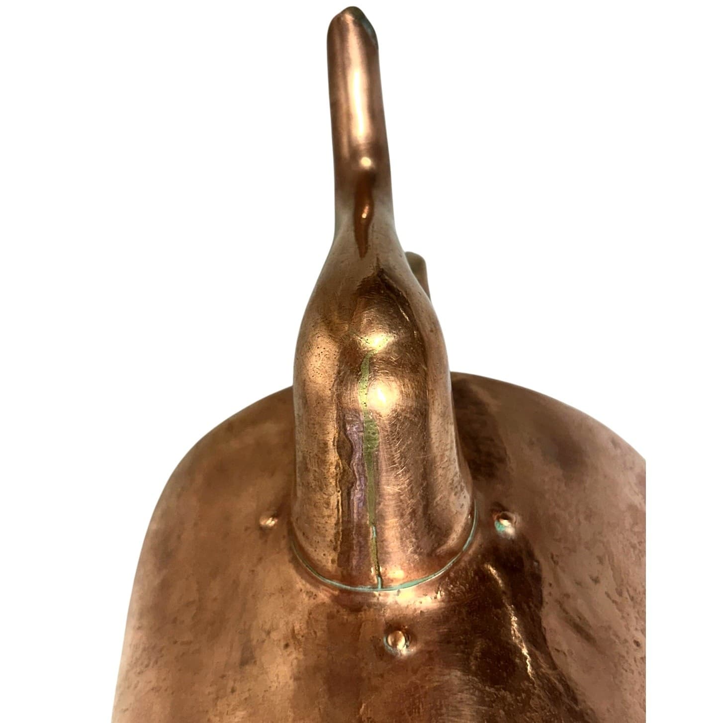 Antique George III Copper Kettle c 1830 Exquisite Culinary Decor Accent - Thumbnail 12