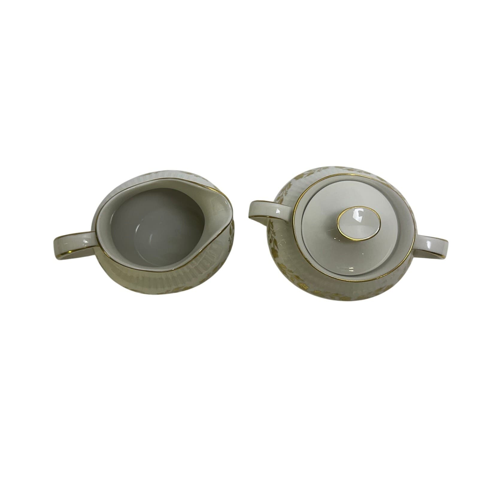 Royal Doulton 'Fairfax' England Retired Creamer & Sugar Bowl Set-Exceptional - Thumbnail 4