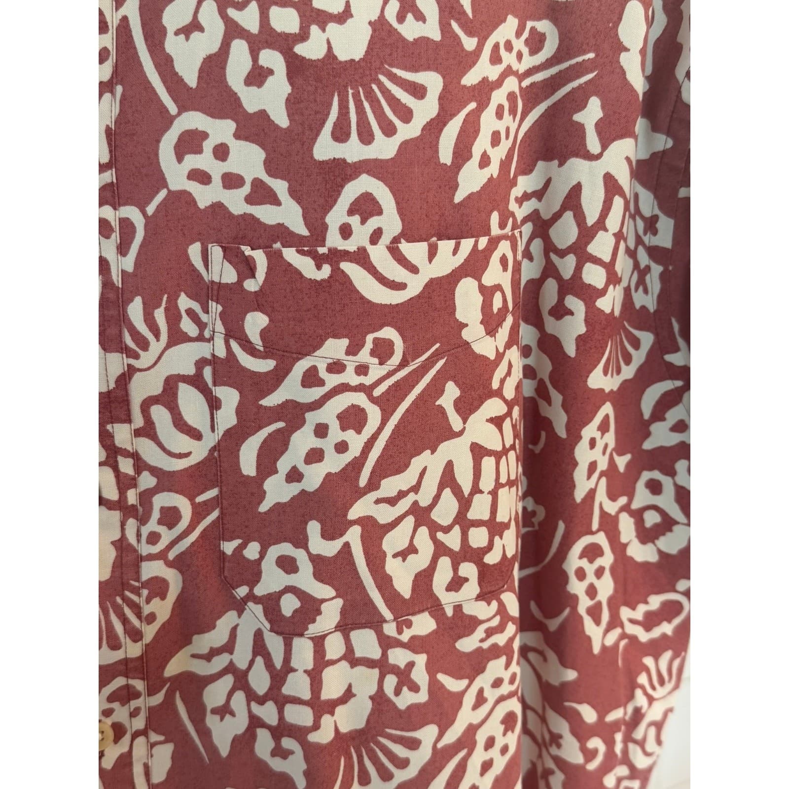 Banana Republic Men's Tropical Floral Hawaiian Camp Shirt - Thumbnail 3