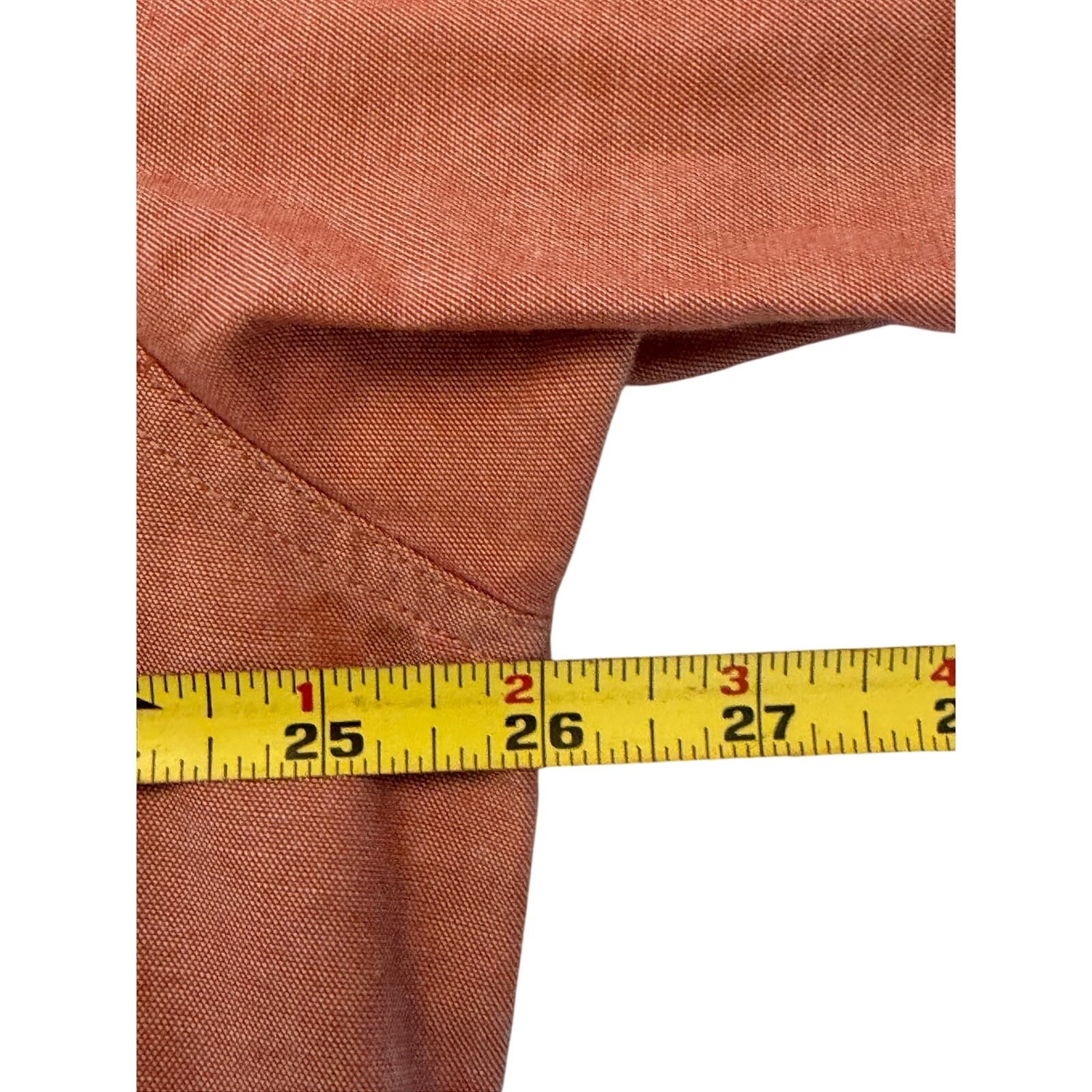 L.L.Bean Men's XL Reg Salmon Short Sleeve Button Front Oxford Shirt 100% Cotton - Thumbnail 5