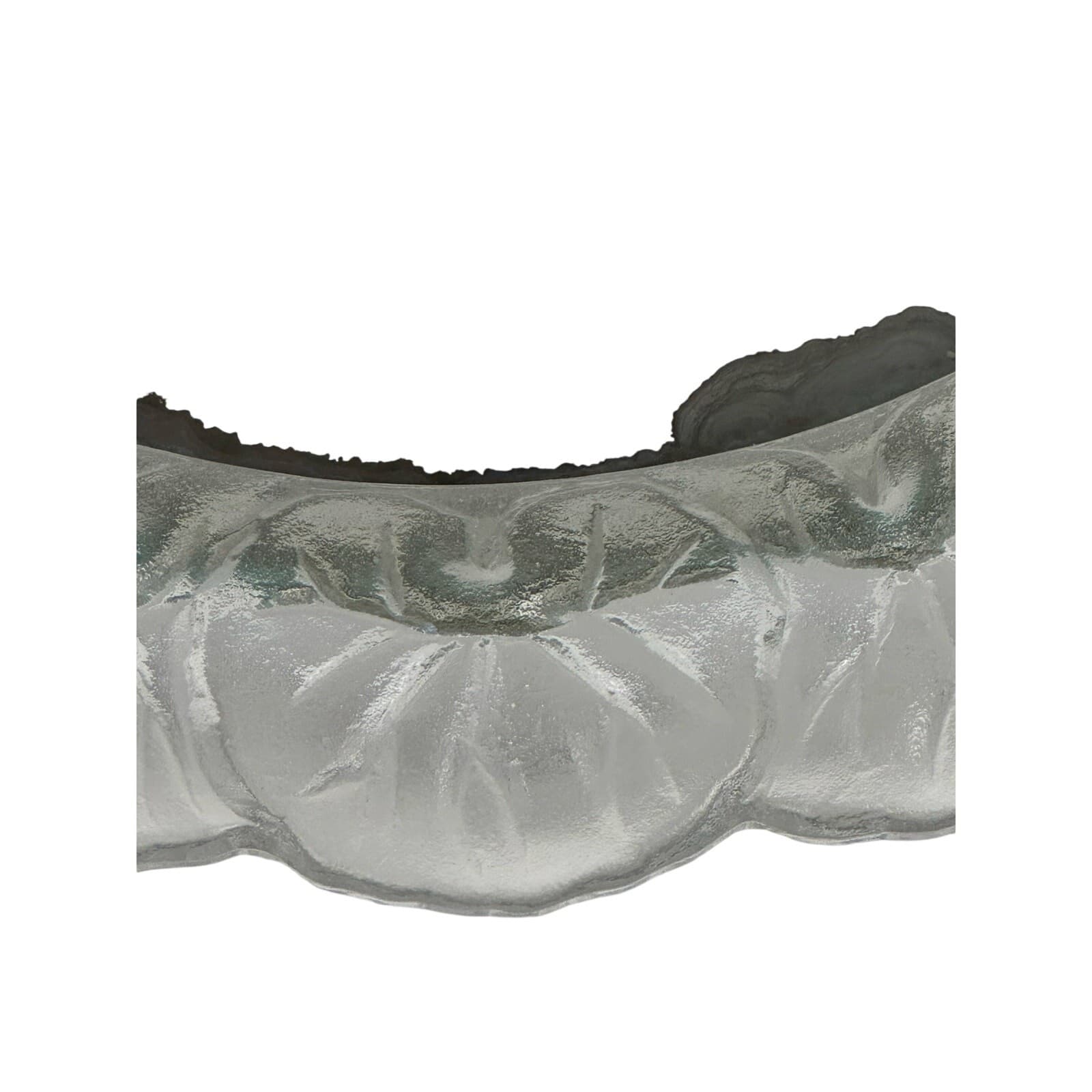 Crystal Art Mirror Vanity Tray Frosted Honfleur-Rare and Unique Vintage - Thumbnail 5