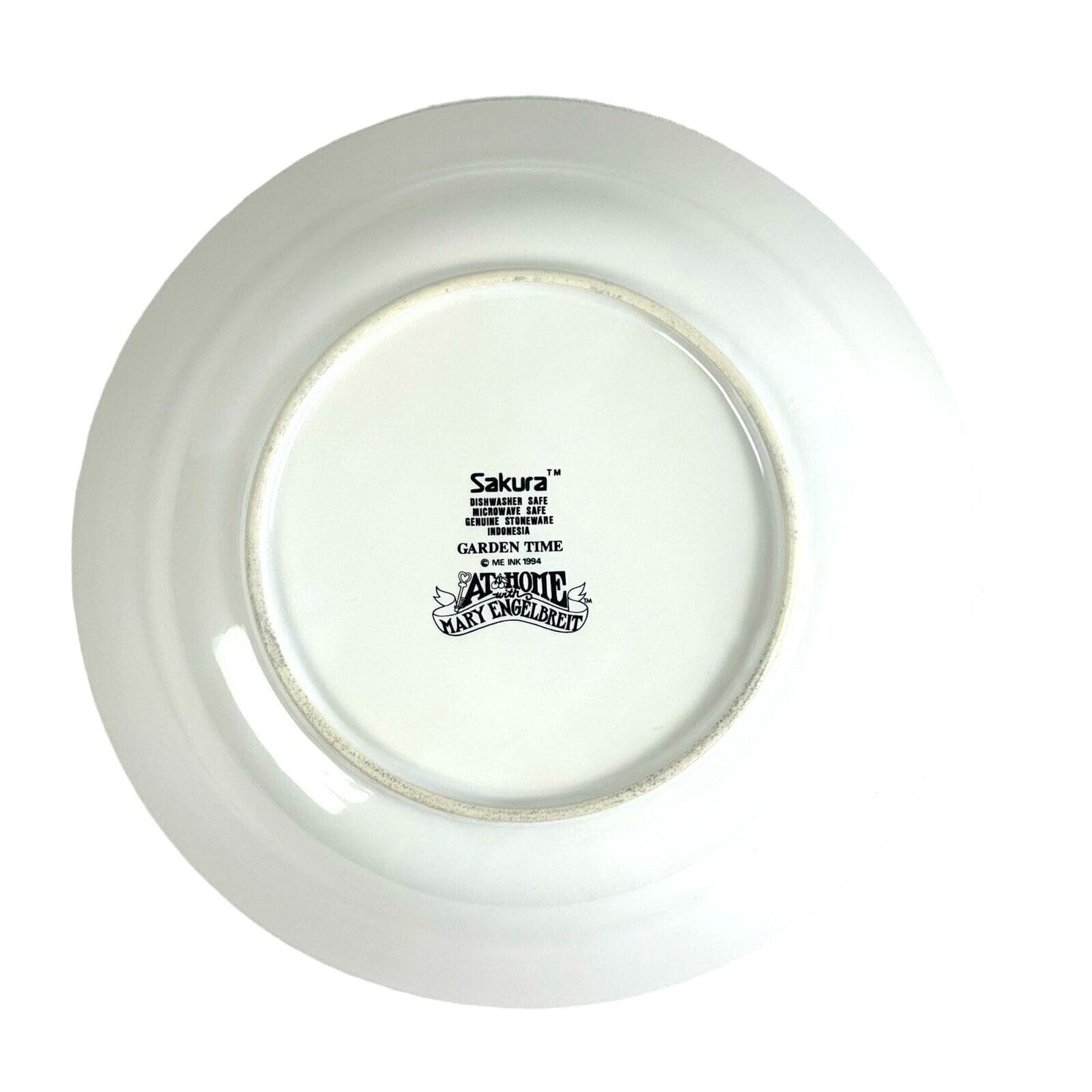 Sakura Mary Engelbreit 1994 Garden Time 9.5" Serving Bowl Excellent Condition! - Thumbnail 5
