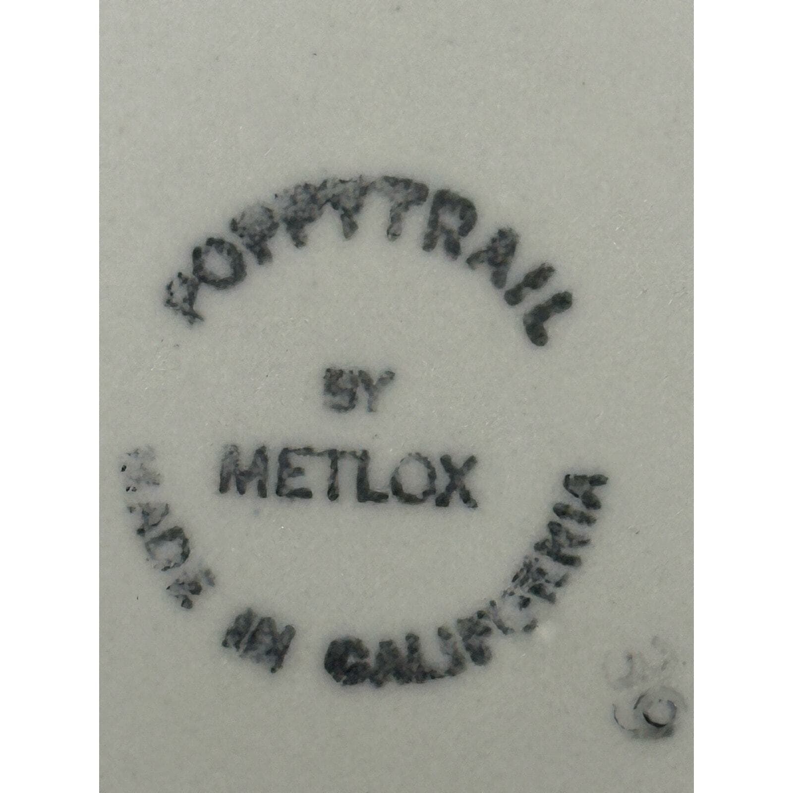 METLOX Poppy Trail Sculptured Blue Grape Vintage Salad Plate-7.5" - Thumbnail 7