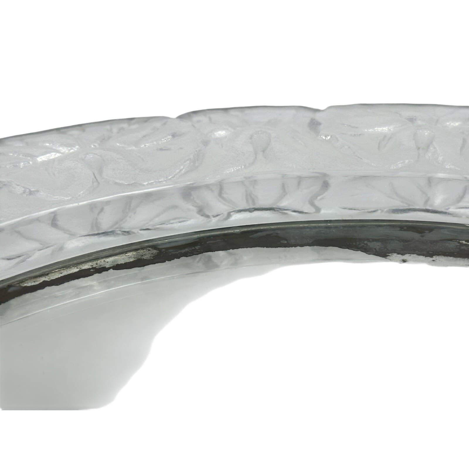 Crystal Art Mirror Vanity Tray Frosted Honfleur-Rare and Unique Vintage - Thumbnail 8