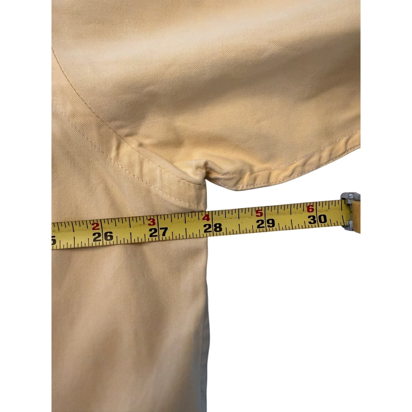 GAP Men's XL Yellow Button Front Dress Shirt Long Sleeve 100% Cotton Pocket - Thumbnail 5