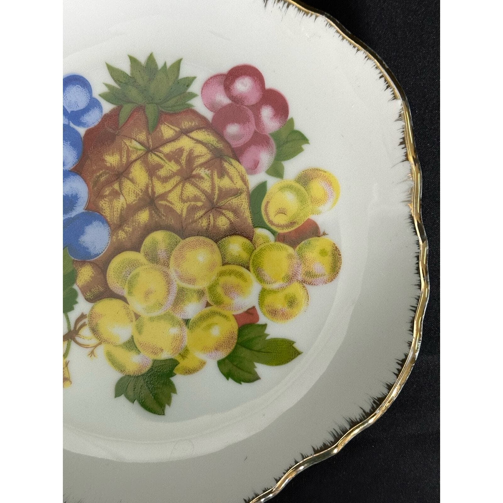 Korea Hand Painted Fruit Design Decorative Plate 7.25" - Thumbnail 5