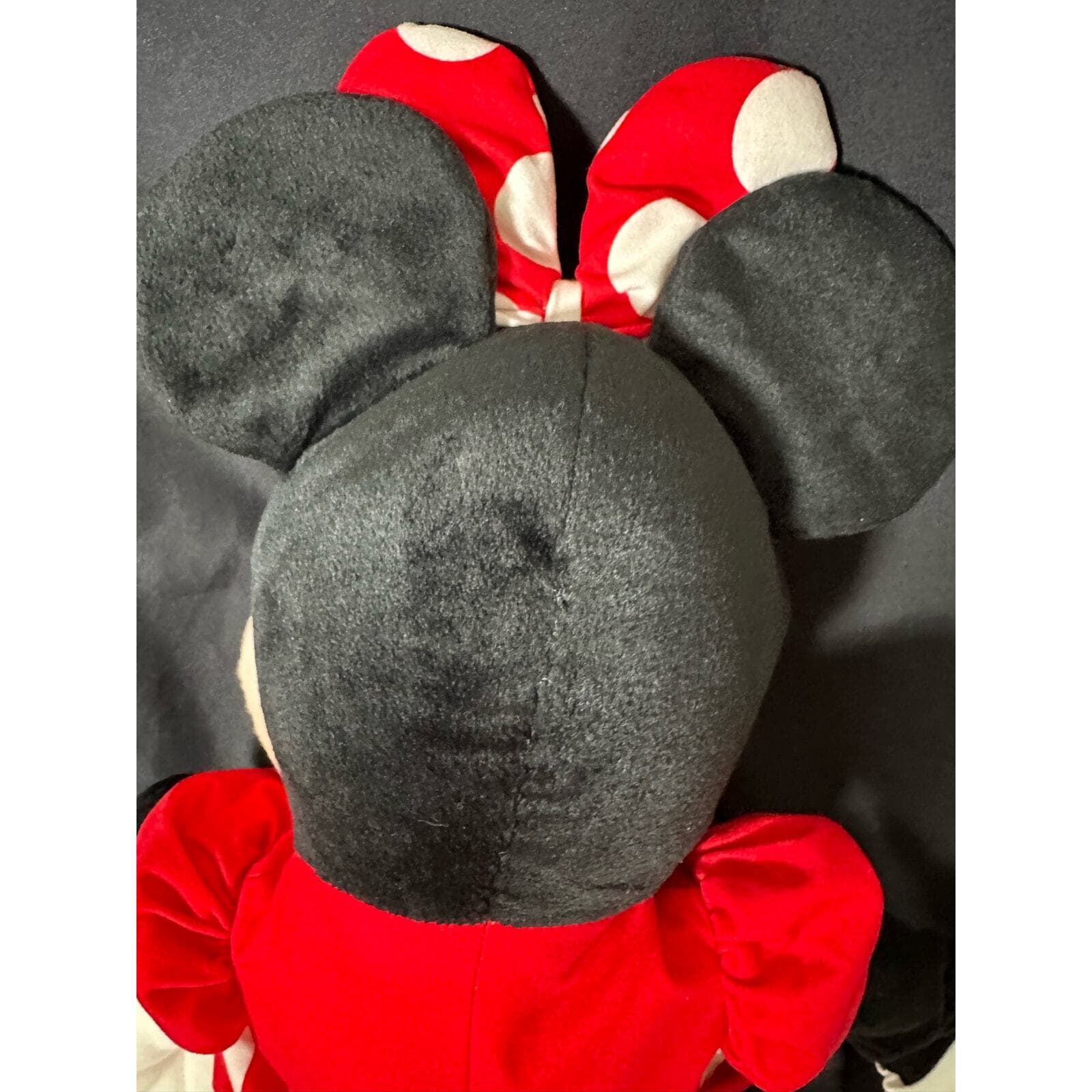 Disney Minnie Mouse Jumbo 29" Vintage Plush with Red White Polka Dot Dress - Thumbnail 8