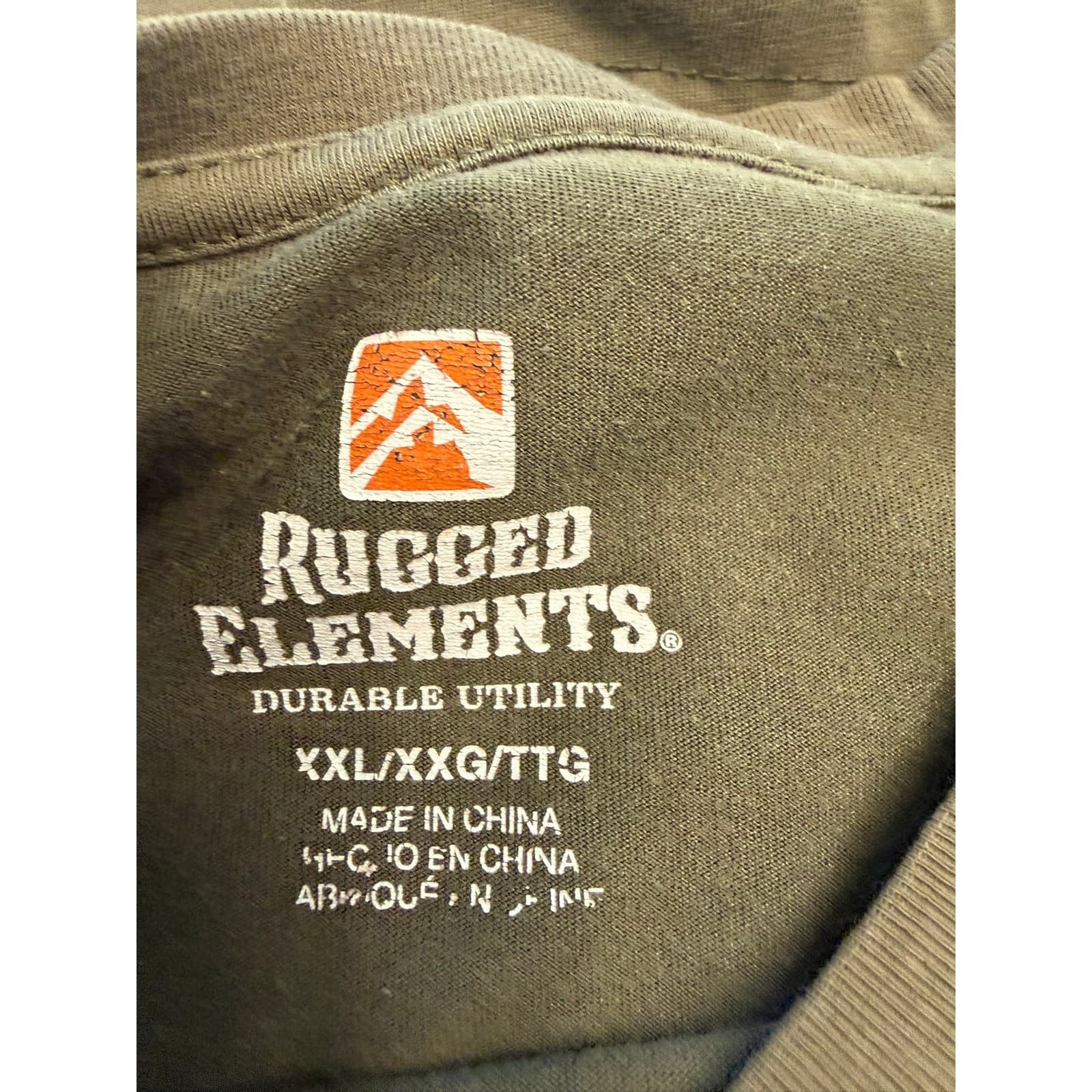 Rugged Elements Pocket T-Shirt Lot of 3 XXL Gray Black Olive Utility Work Tees - Thumbnail 4