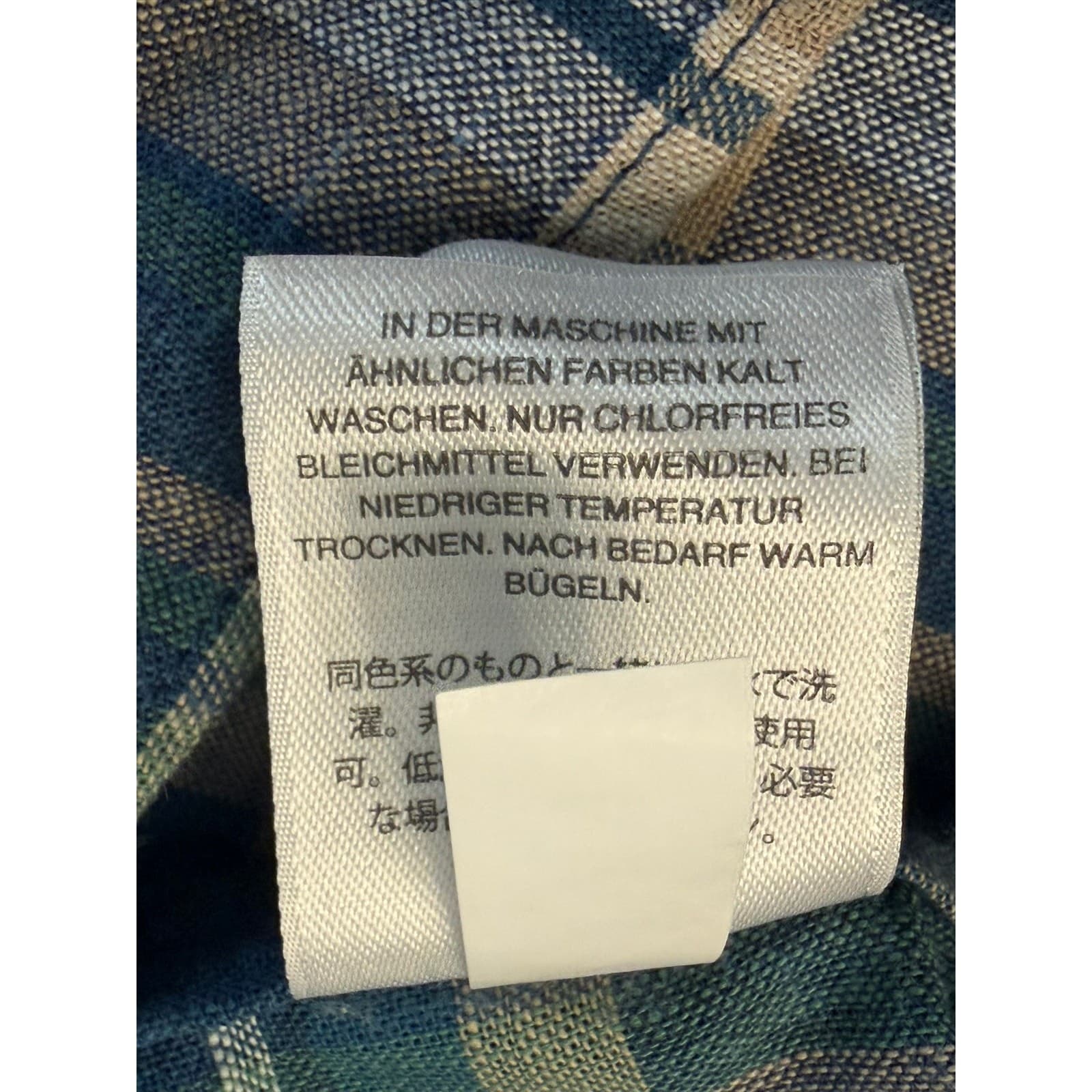 J.Crew Mercantile Men's Large Blue Plaid Button Front Shirt 100% Cotton L - Thumbnail 5