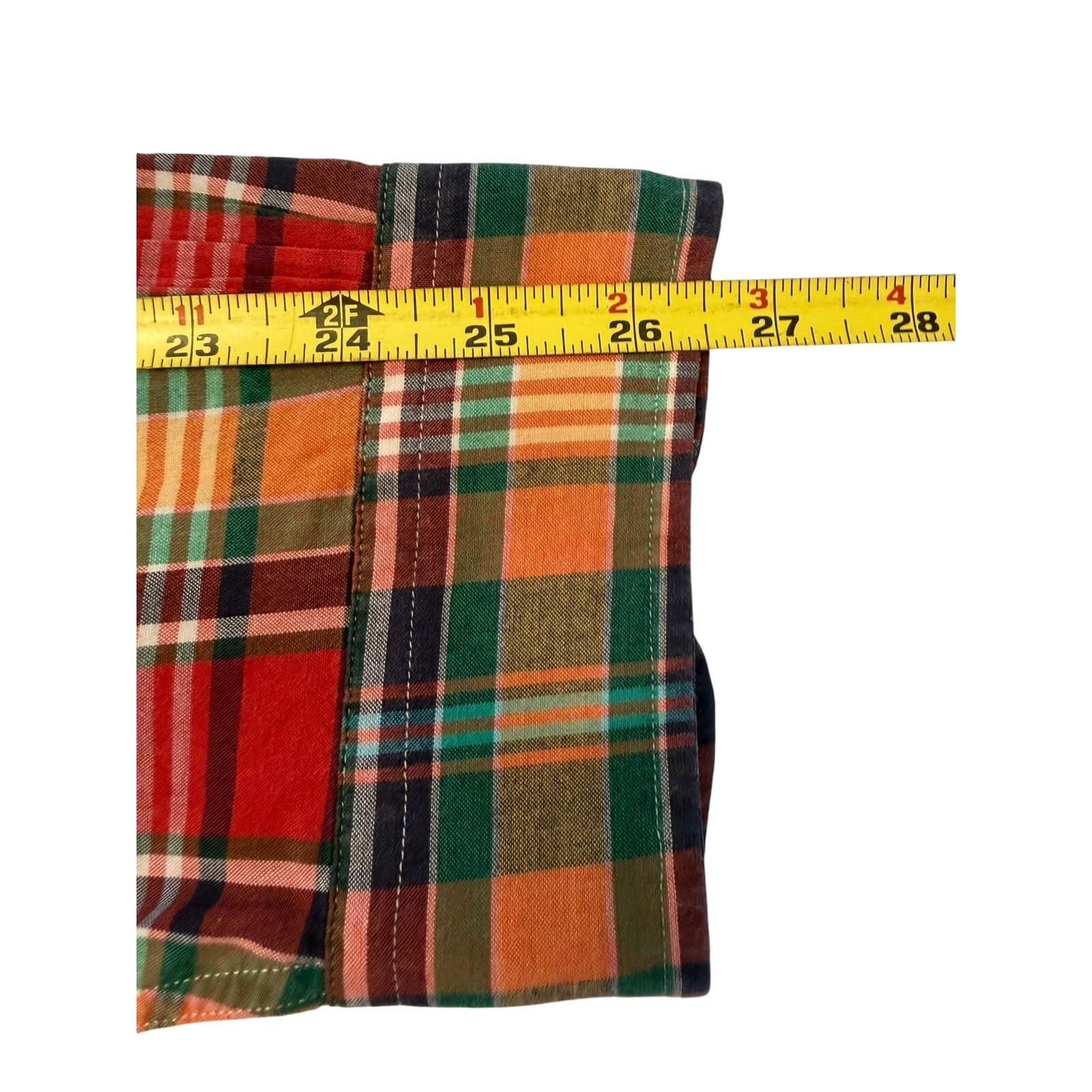 Brooks Brothers 346 Men's XL Red Plaid Button Front Shirt 100% Cotton Classic - Thumbnail 8