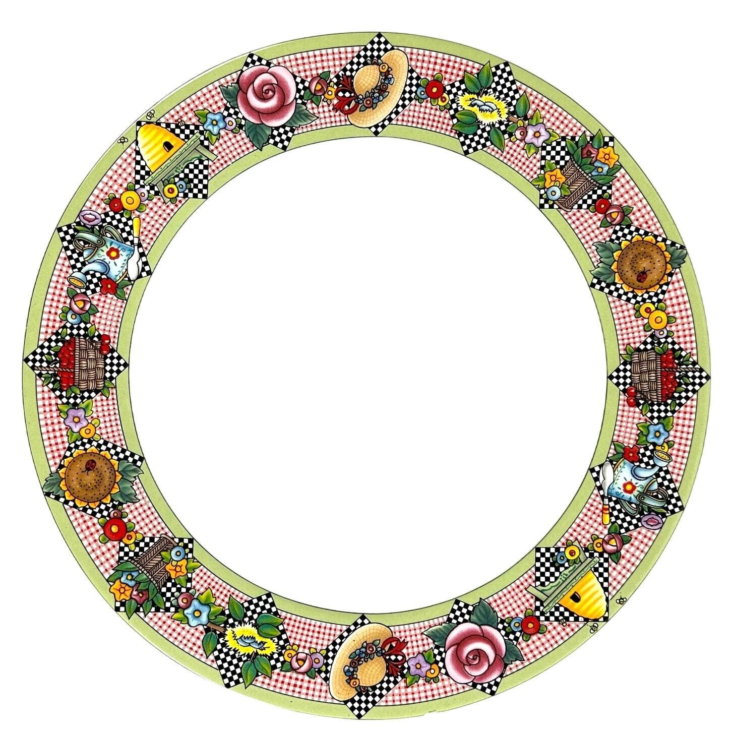 Sakura Mary Engelbreit 1994 Garden Time 5-PC Place Setting-Excellent Condition! - Thumbnail 3