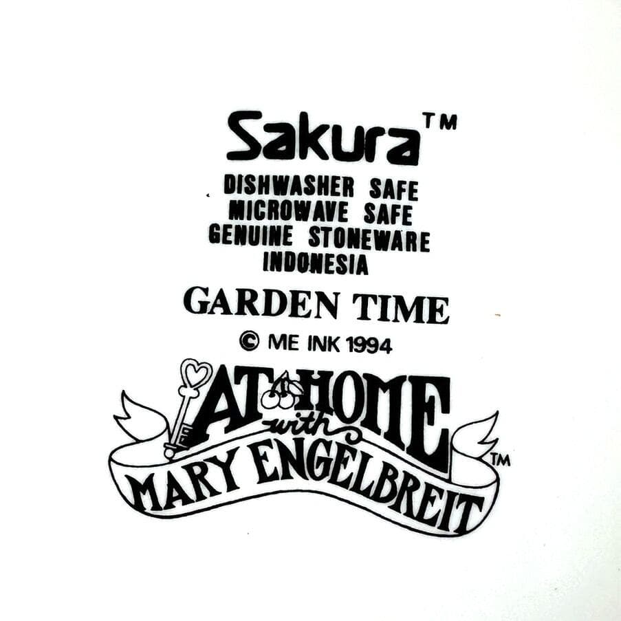 Sakura Mary Engelbreit 1994 Garden Time 5-PC Place Setting-Excellent Condition! - Thumbnail 10
