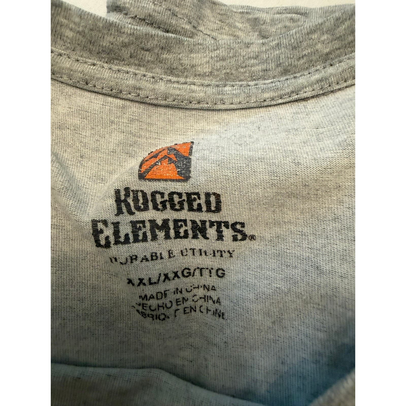 Rugged Elements Pocket T-Shirt Lot of 3 XXL Gray Black Olive Utility Work Tees - Thumbnail 3