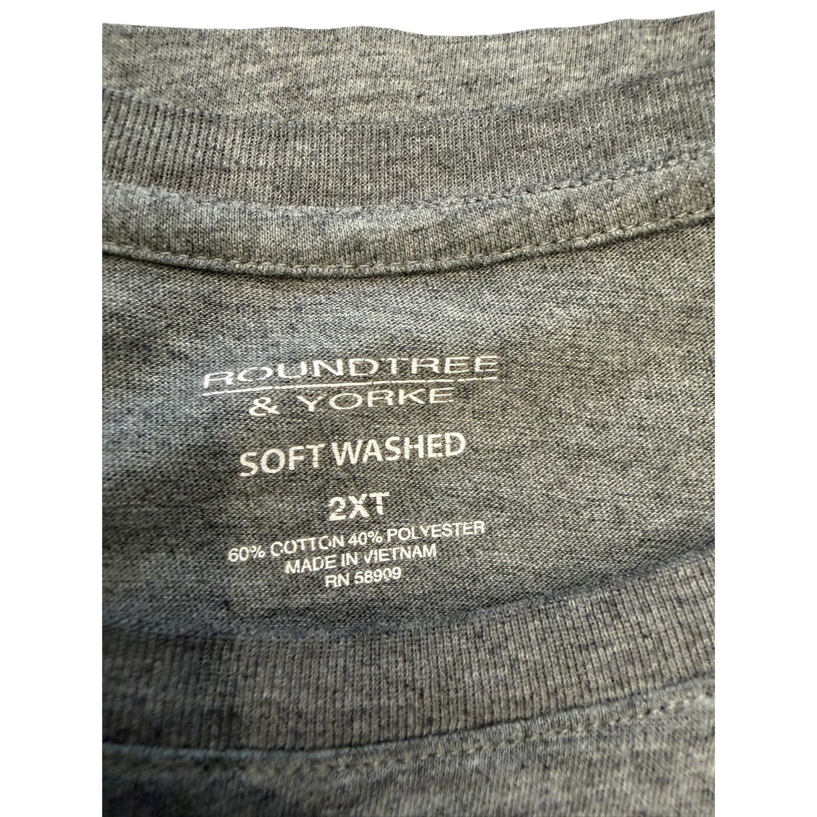 3 Lot Roundtree & Yorke 2XT Pocket T-Shirts Soft Washed Big Tall Green Gray Blue - Thumbnail 3