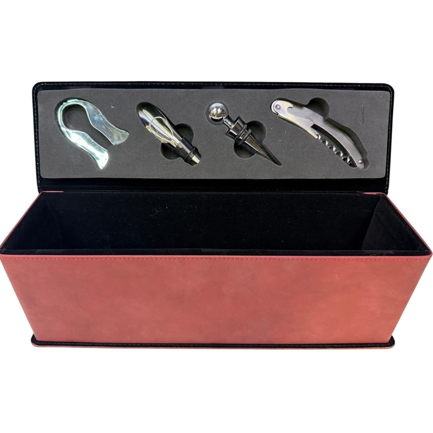 Prestige Wine Imports NY Wine Gift Presentation Box Set Corkscrew Bar Tools NEW