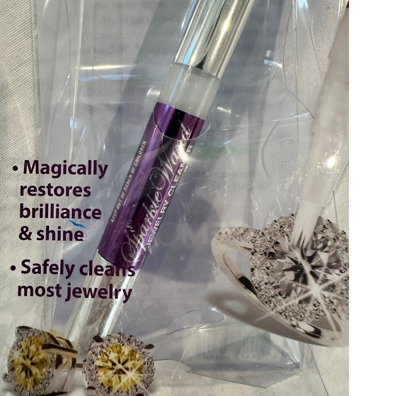 Gemoro 'Sparkle Wand' Jewelry Cleaner .07 fl oz/2 ml Applicator New-Sealed - Thumbnail 2