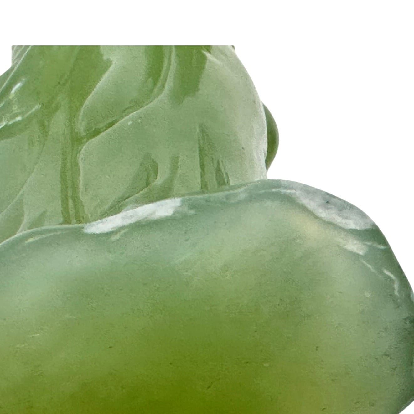 Chinese Light Jade Vintage 1930's Female 6.5" Figurine-Excellent Stunning - Thumbnail 7