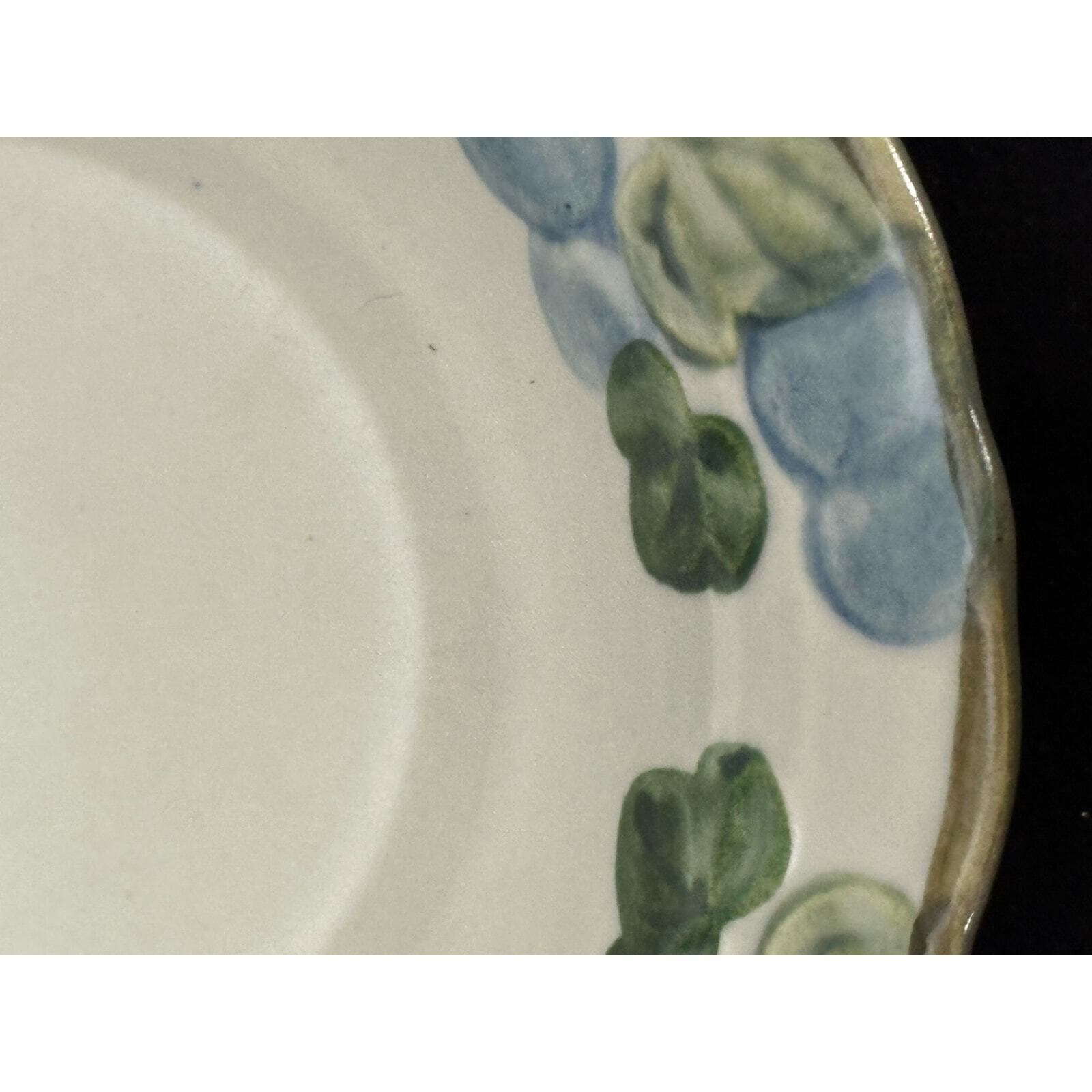 METLOX Poppy Trail Sculptured Blue Grape Cereal Bowl 6" - Thumbnail 7