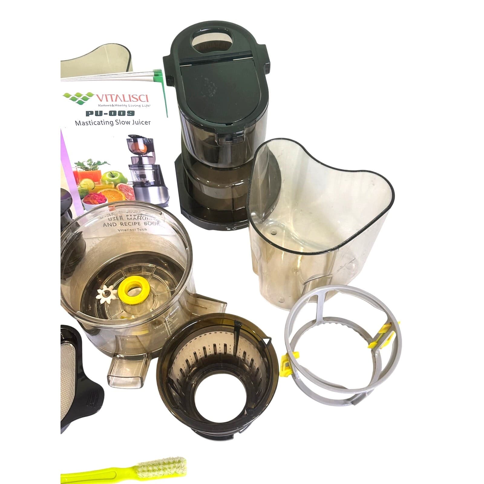 Vitalisci PU-009 Masticating Whole Slow Juice Extractor Cold Press Juicer - Thumbnail 6