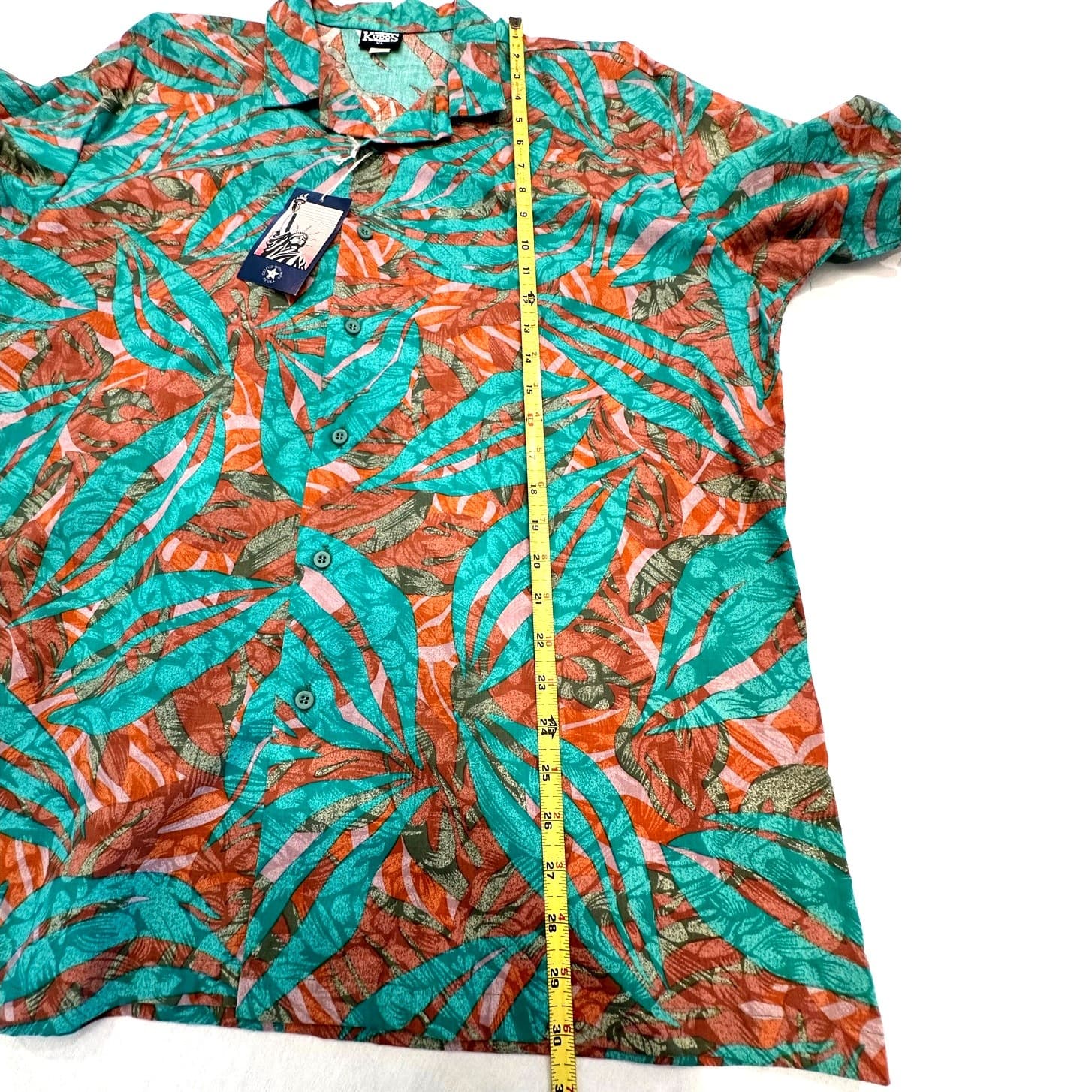 Kudos Vintage Mens XL Hawaiian Shirt USA With Tags NOS - Thumbnail 8