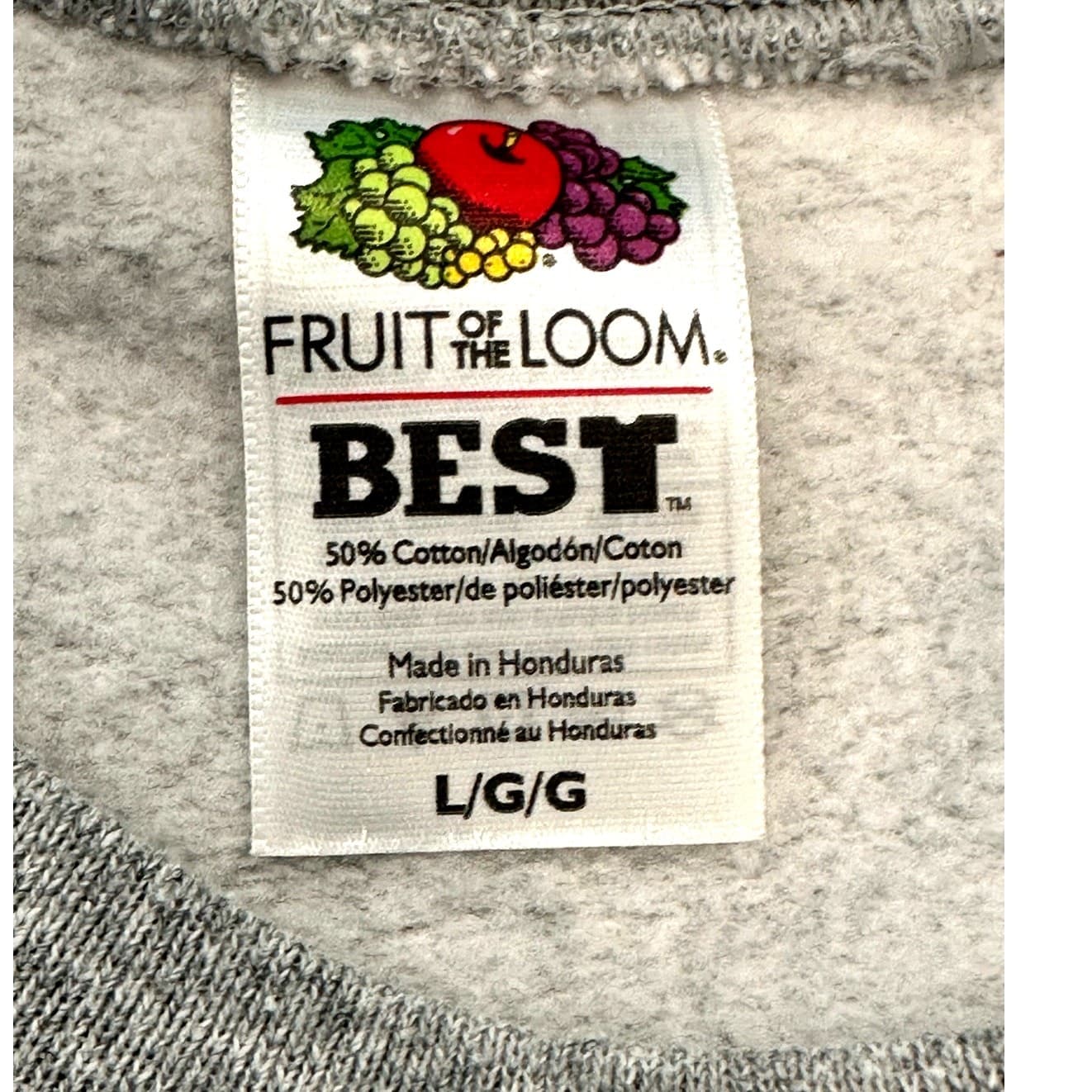 Fruit of the Loom “New York” Large Gray Sweatshirt Excellent Condition - Thumbnail 3
