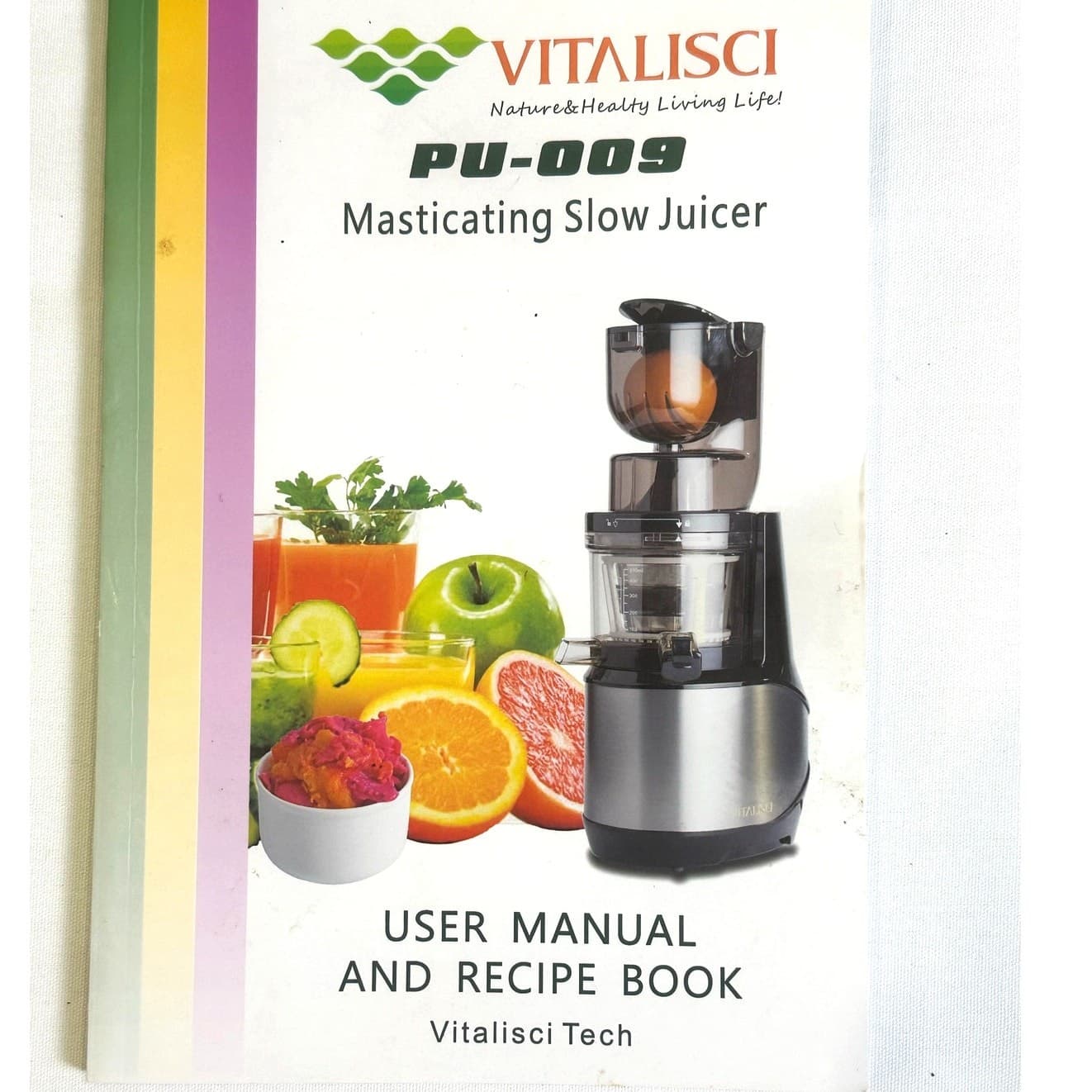Vitalisci PU-009 Masticating Whole Slow Juice Extractor Cold Press Juicer - Thumbnail 3