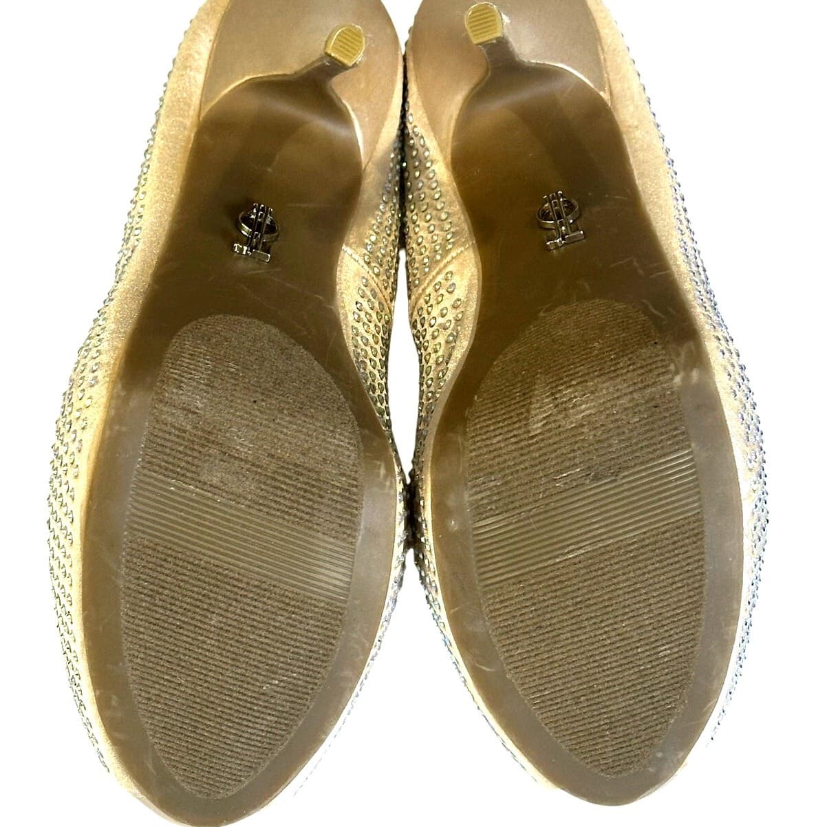JLo Crystal Stilettos Peep Toe Design by Jennifer Lopez, Size 8 M - Thumbnail 7