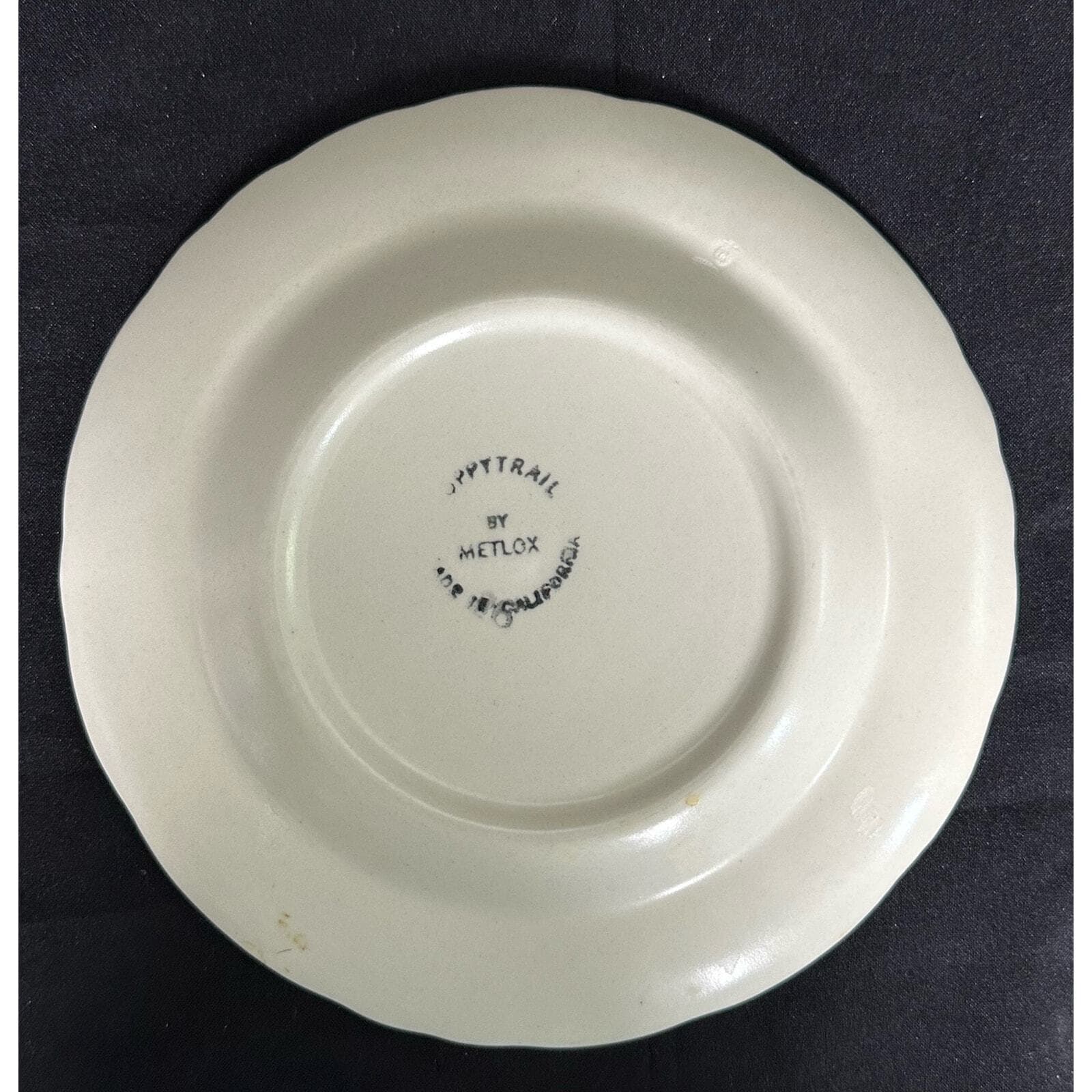 METLOX Poppy Trail Sculptured Blue Grape Vintage Bread Dessert Plate 6.5" - Thumbnail 6