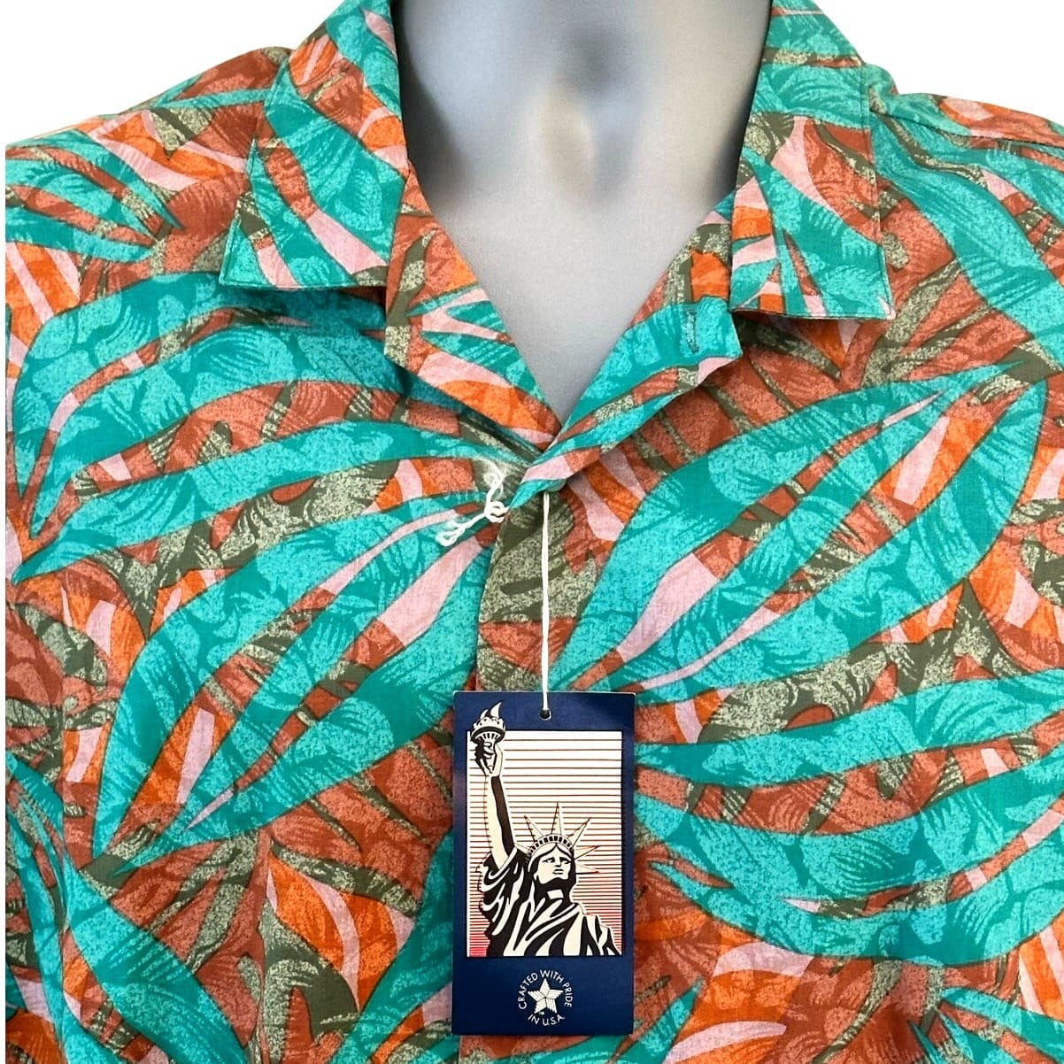 Kudos Vintage Mens XL Hawaiian Shirt USA With Tags NOS - Thumbnail 2