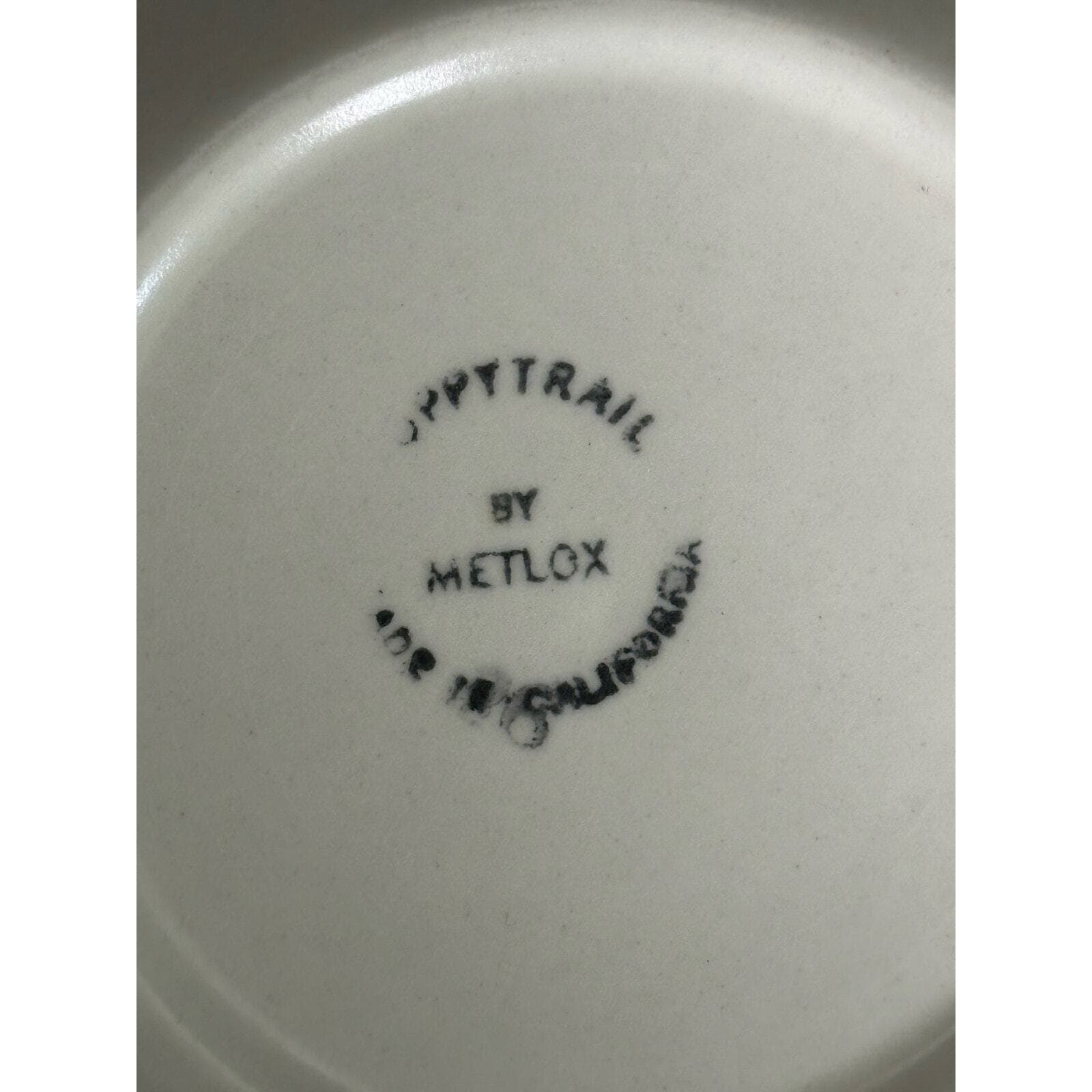 METLOX Poppy Trail Sculptured Blue Grape Vintage Bread Dessert Plate 6.5" - Thumbnail 7