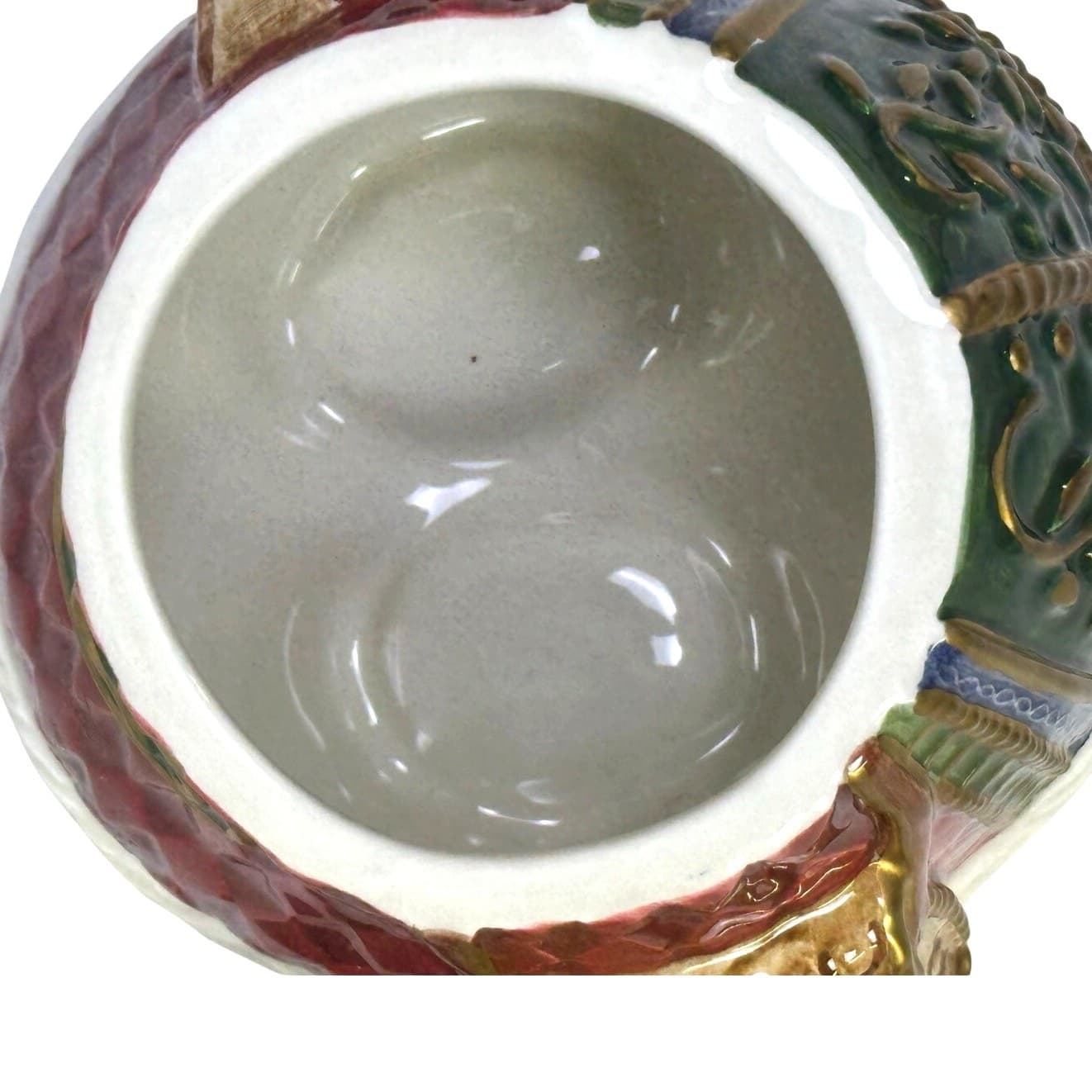 Fitz and Floyd Retired 'Jolly Ole St. Nick' 8" Candy/Trinket Box w/Lid-Excellent - Thumbnail 5