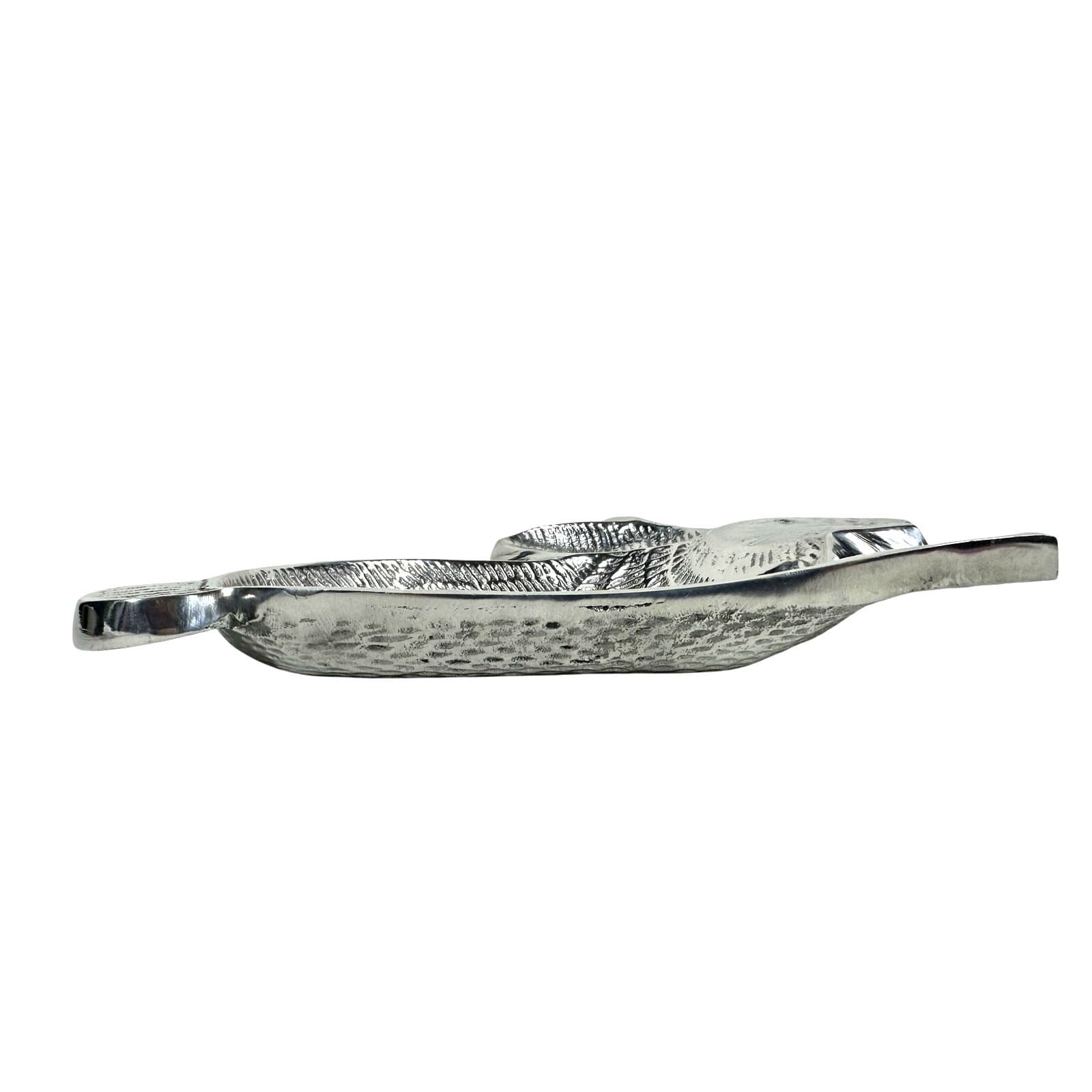 Whimsical Bunny Shaped Aluminum Pewter Vintage Plate/Tray 10" x 8" Made in India - Thumbnail 5
